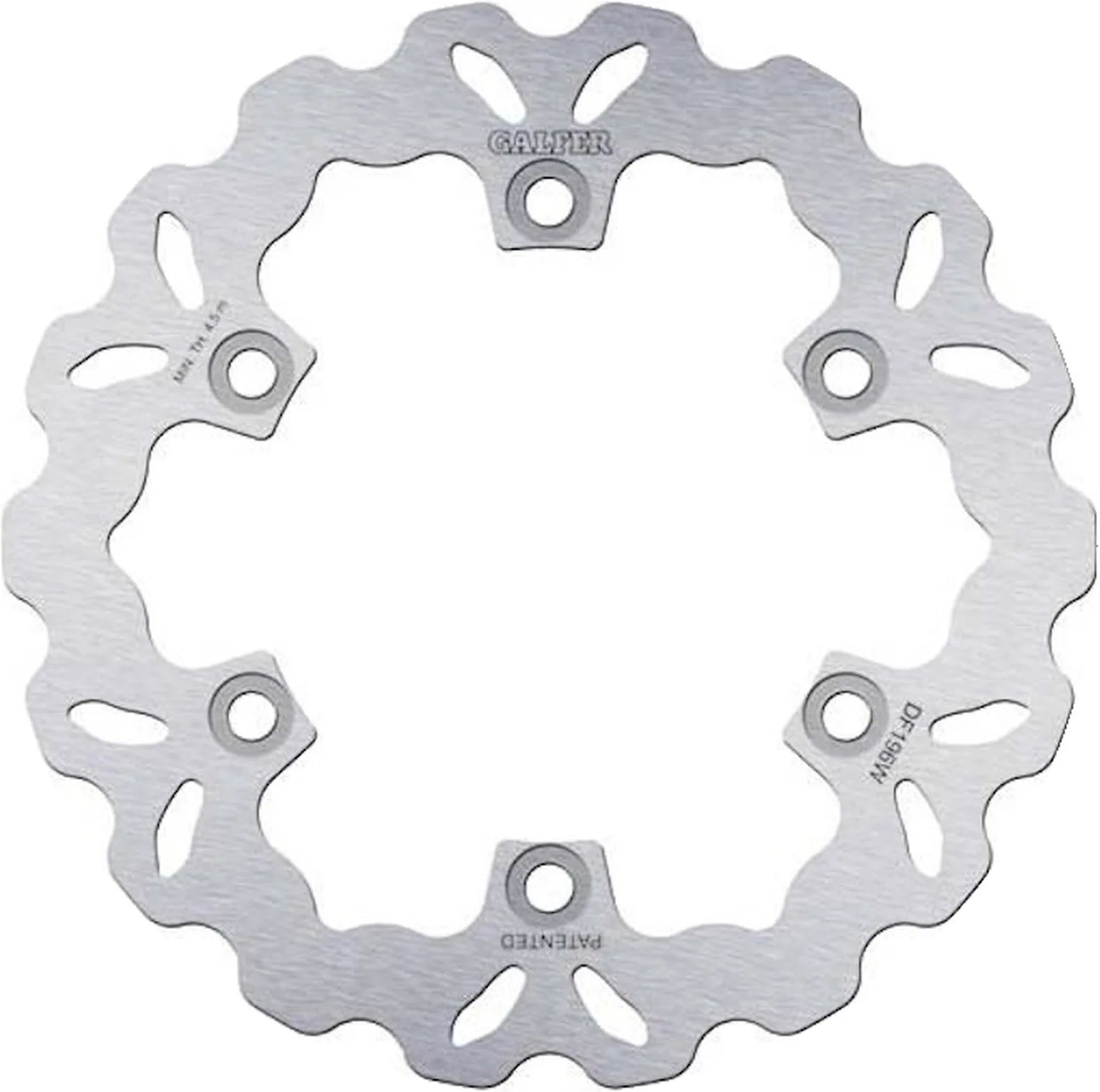 Rear Fixed Wave Brake Disc - Galfer Compatible With Kawasaki Gpx 400 R (1988)