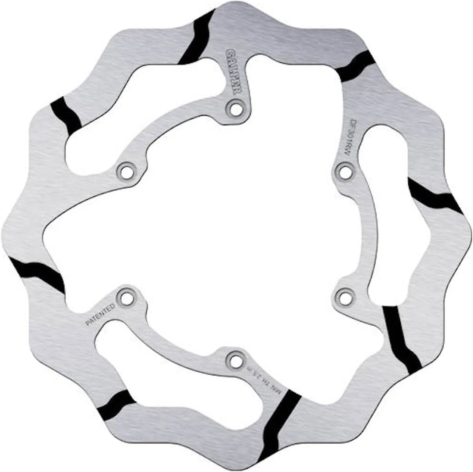 Front Fixed Grooved Wave Brake Disc - Galfer Compatible With Rieju Marathon 450 (2009)