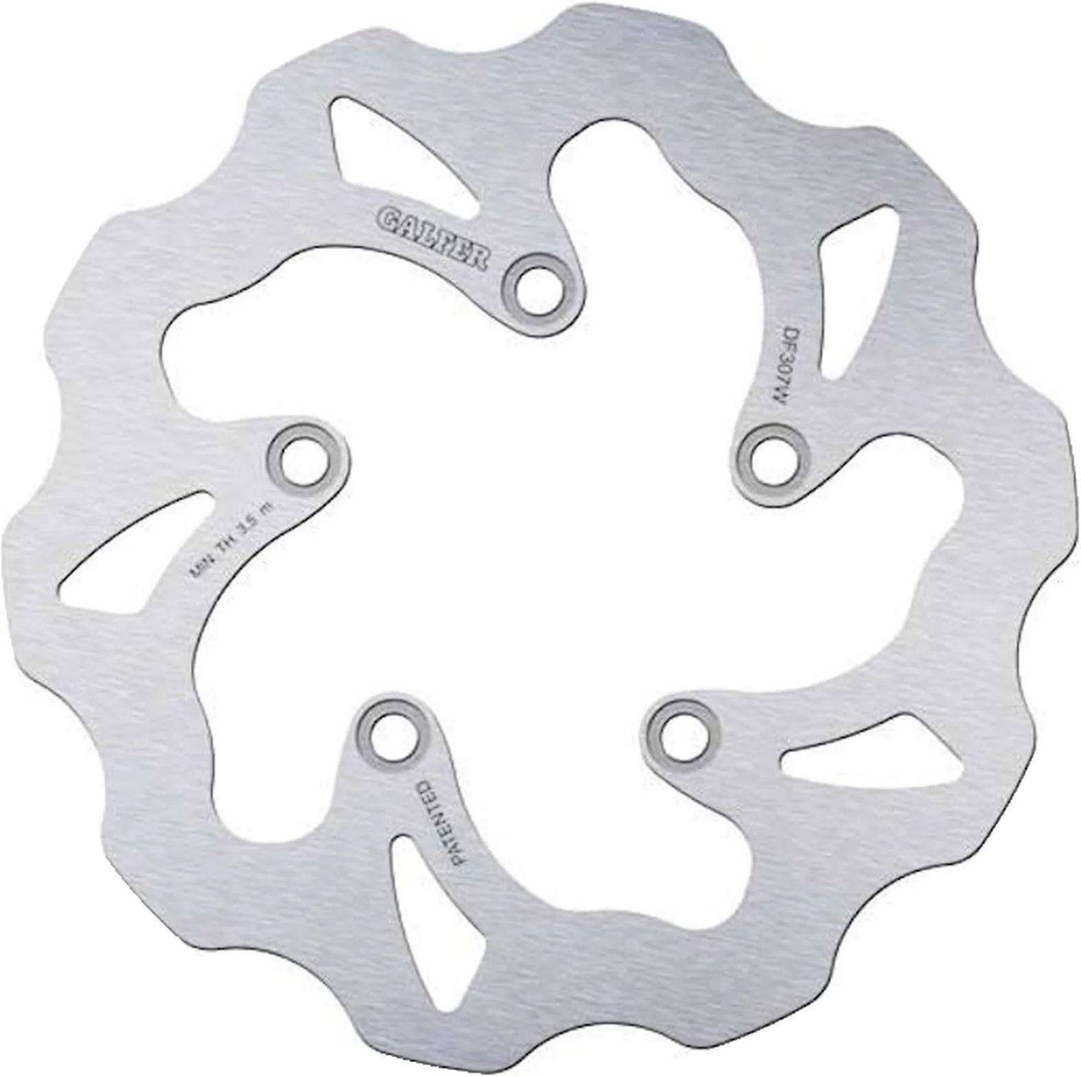 Rear Left Fixed Wave Brake Disc - Galfer Compatible With Suzuki Gsx 600 F Katana Usa (1998-2003)