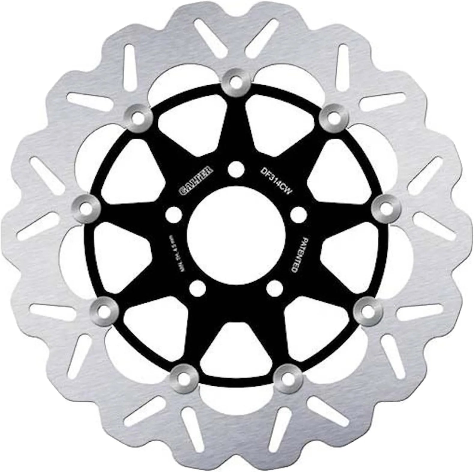 Front Floating Wave Brake Disc - Galfer Compatible With Suzuki Gs 400 F (1989)