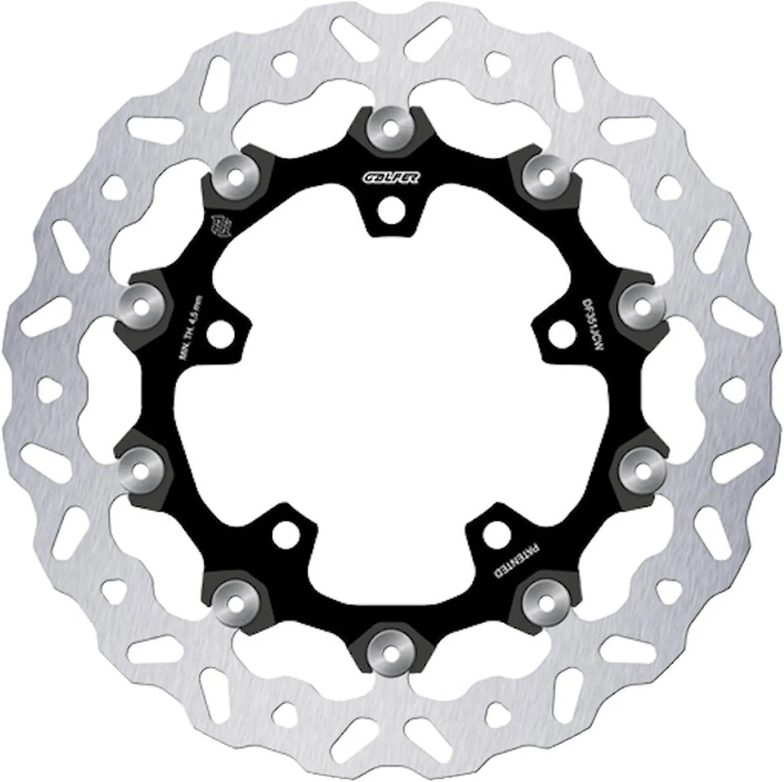 Front Right Floatech Wave Brake Disc - Galfer Compatible With Suzuki Dl 650 V-Strom Xt Abs (2015)