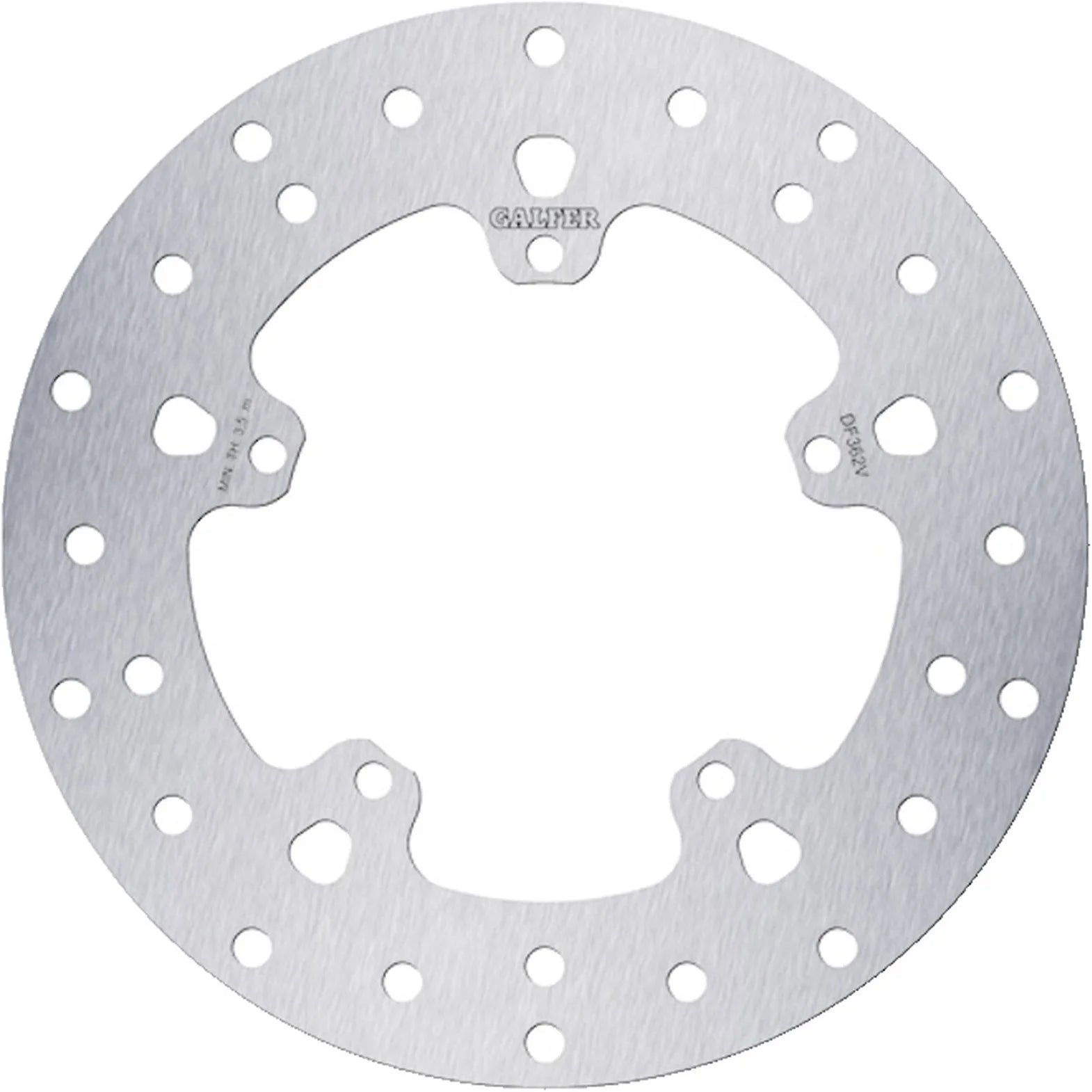 Front Fixed Round Brake Disc - Galfer Compatible With Piaggio Hexagon Lx 125 H (1998-1999)