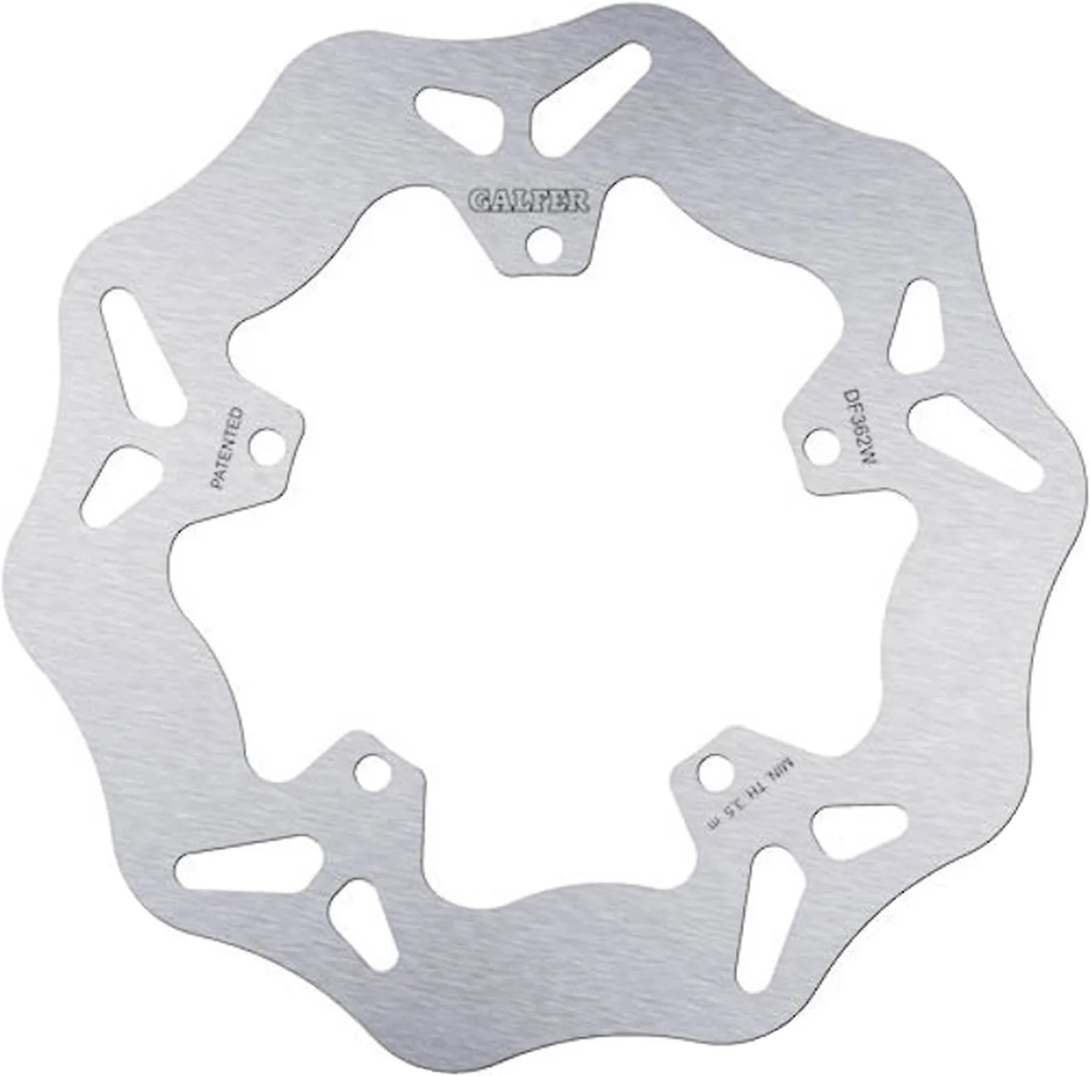 Front Fixed Wave Brake Disc - Galfer Compatible With Piaggio Vespa Primavera 125 I Get (2023)
