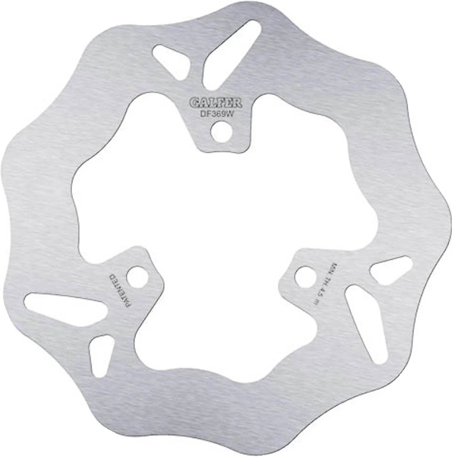 Rear Fixed Wave Brake Disc - Galfer Compatible With Mbk Skyliner 125 (2001)
