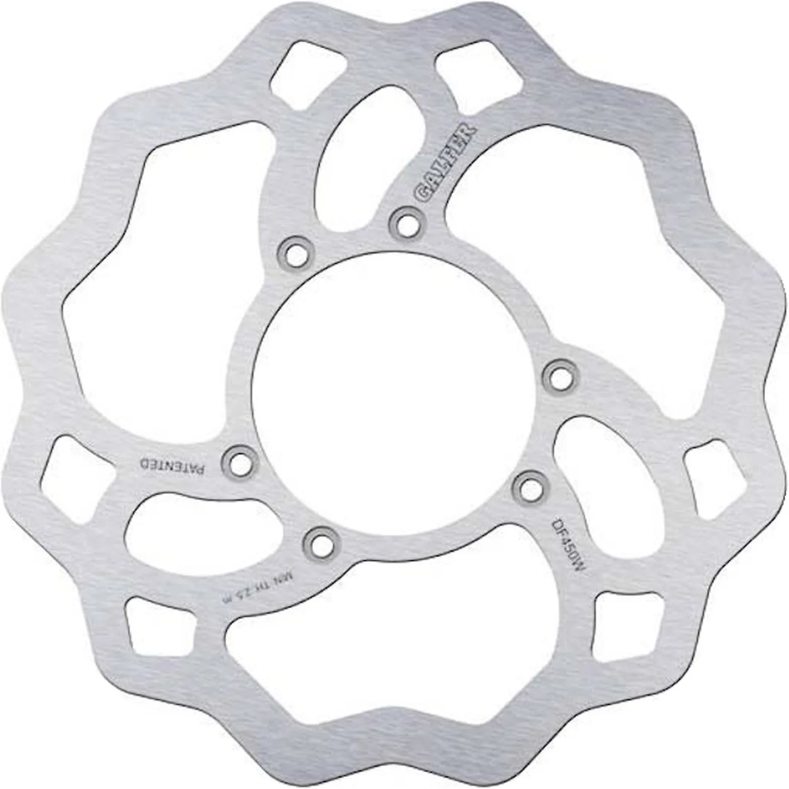 Front Fixed Wave Brake Disc - Galfer Compatible With Yamaha Yz 360 Rally (1990)