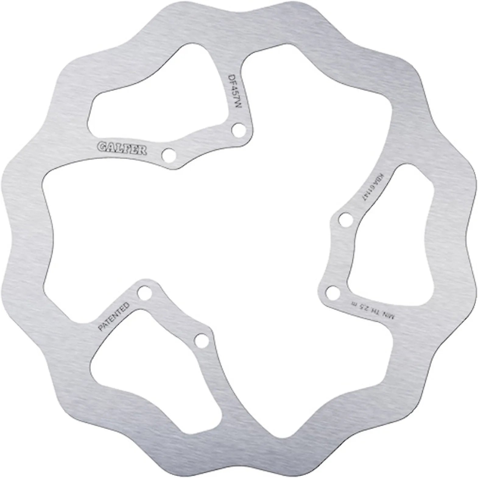 Front Fixed Wave Brake Disc - Galfer Compatible With Yamaha Dtz 125 Tenere (1989)