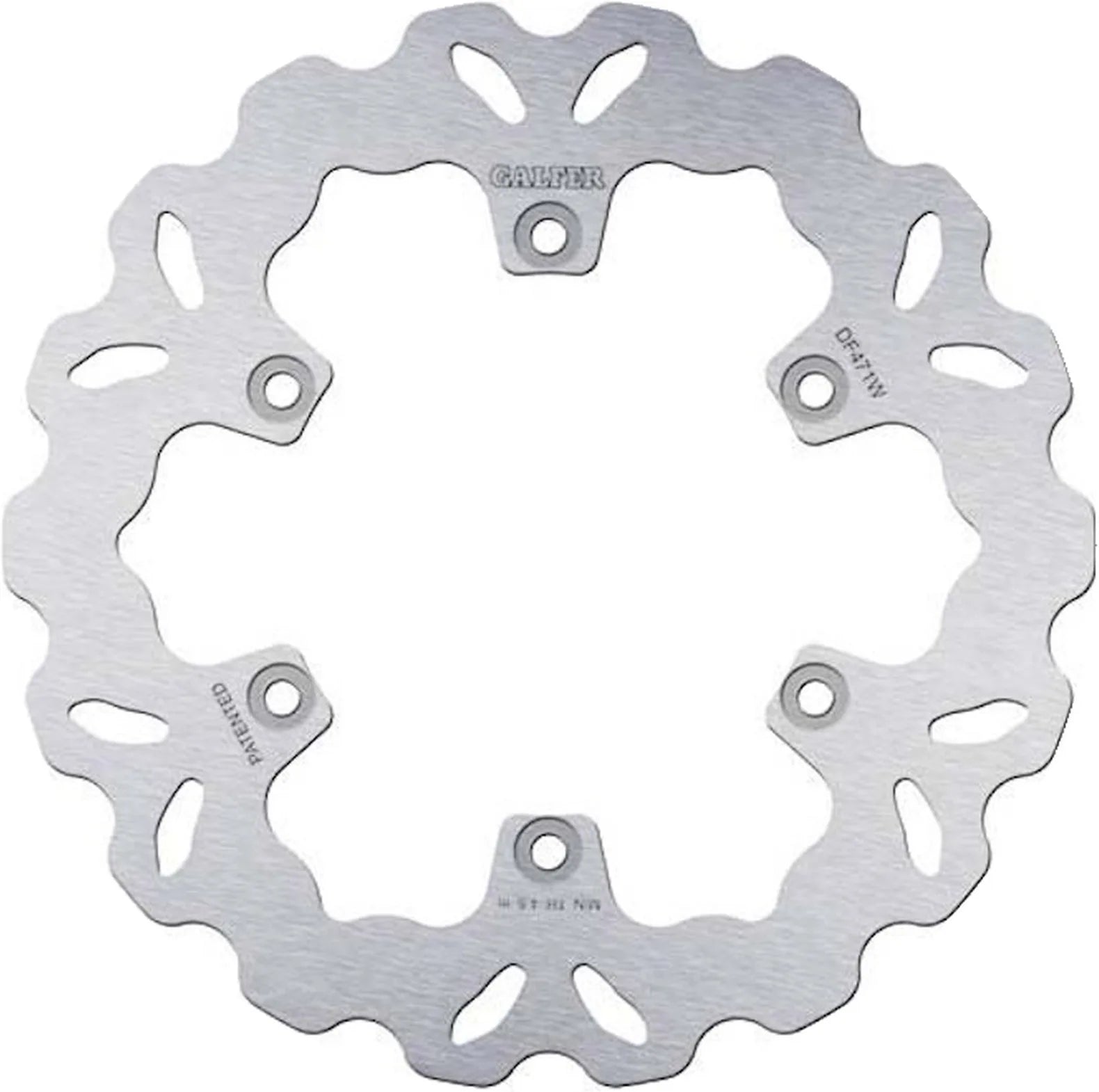 Front Fixed Wave Brake Disc - Galfer Compatible With Yamaha Rd 350 Lc F (1985-1990)