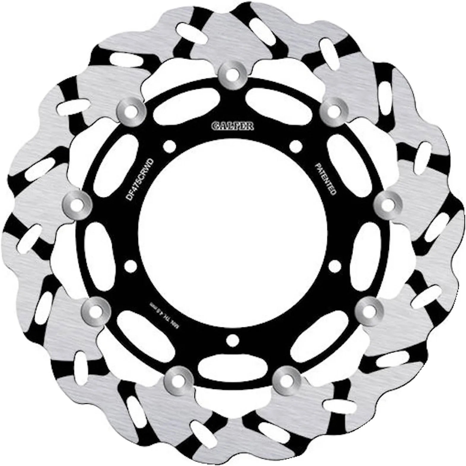 Front Floating Grooved Wave Brake Disc - Galfer Compatible With Yamaha Yzf-R1 1000 (2004-2005)