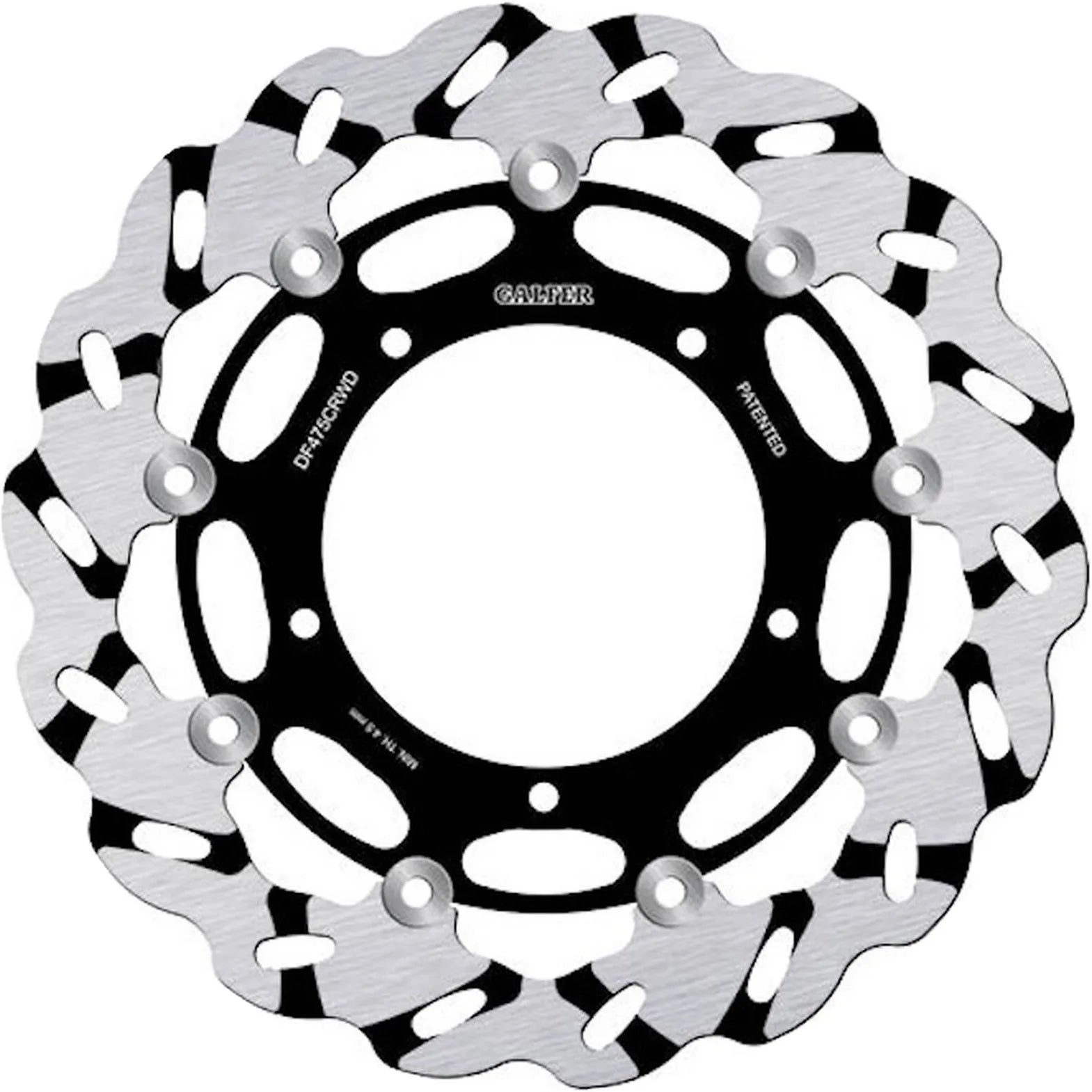 Front Floating Grooved Wave Brake Disc - Galfer Compatible With Yamaha Yzf-R1 M 1000 (2015-2024)