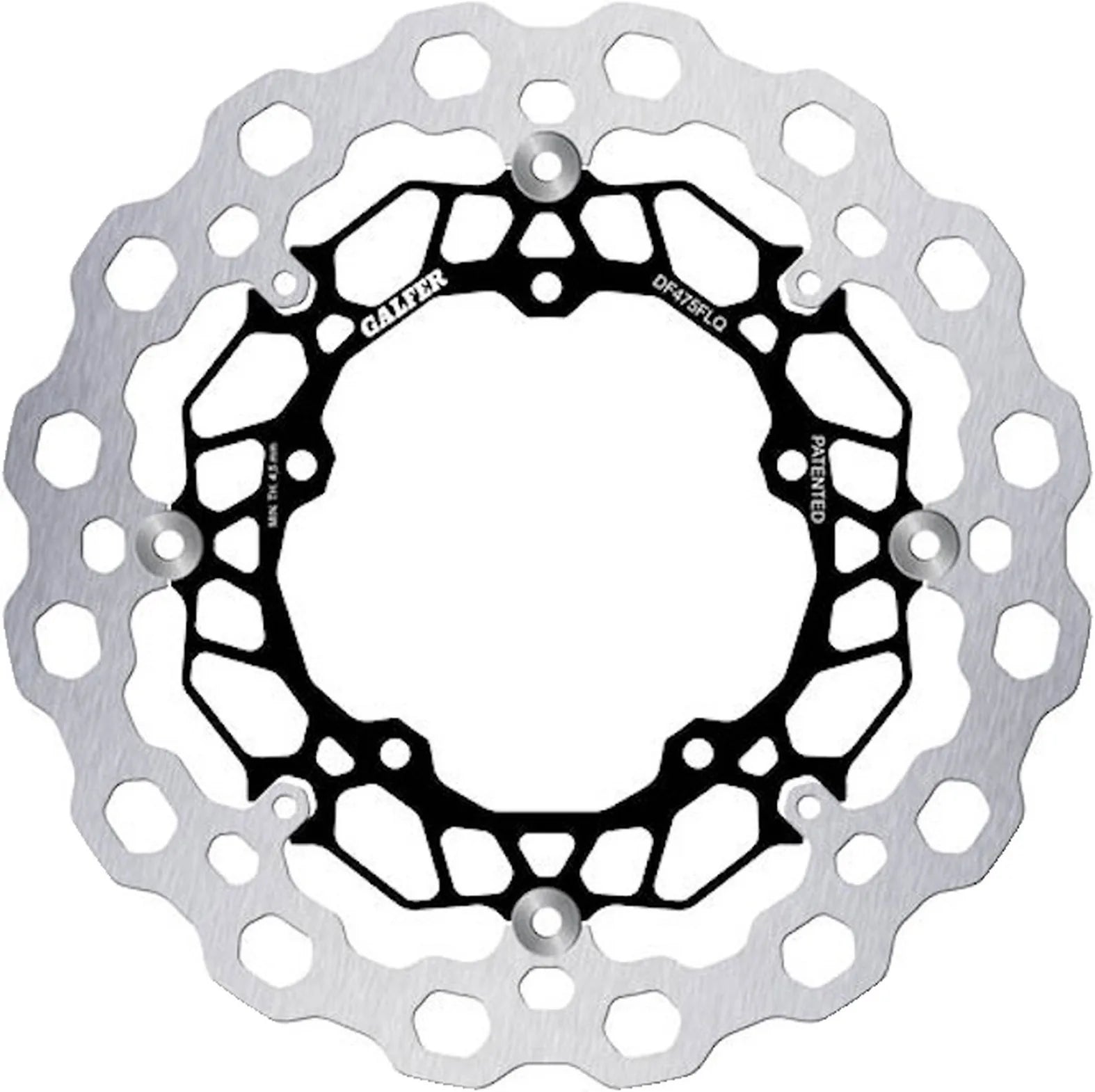 Front Floating Cubic Brake Disc - Galfer Compatible With Yamaha Xvs 1300 Stryker Usa (2011)