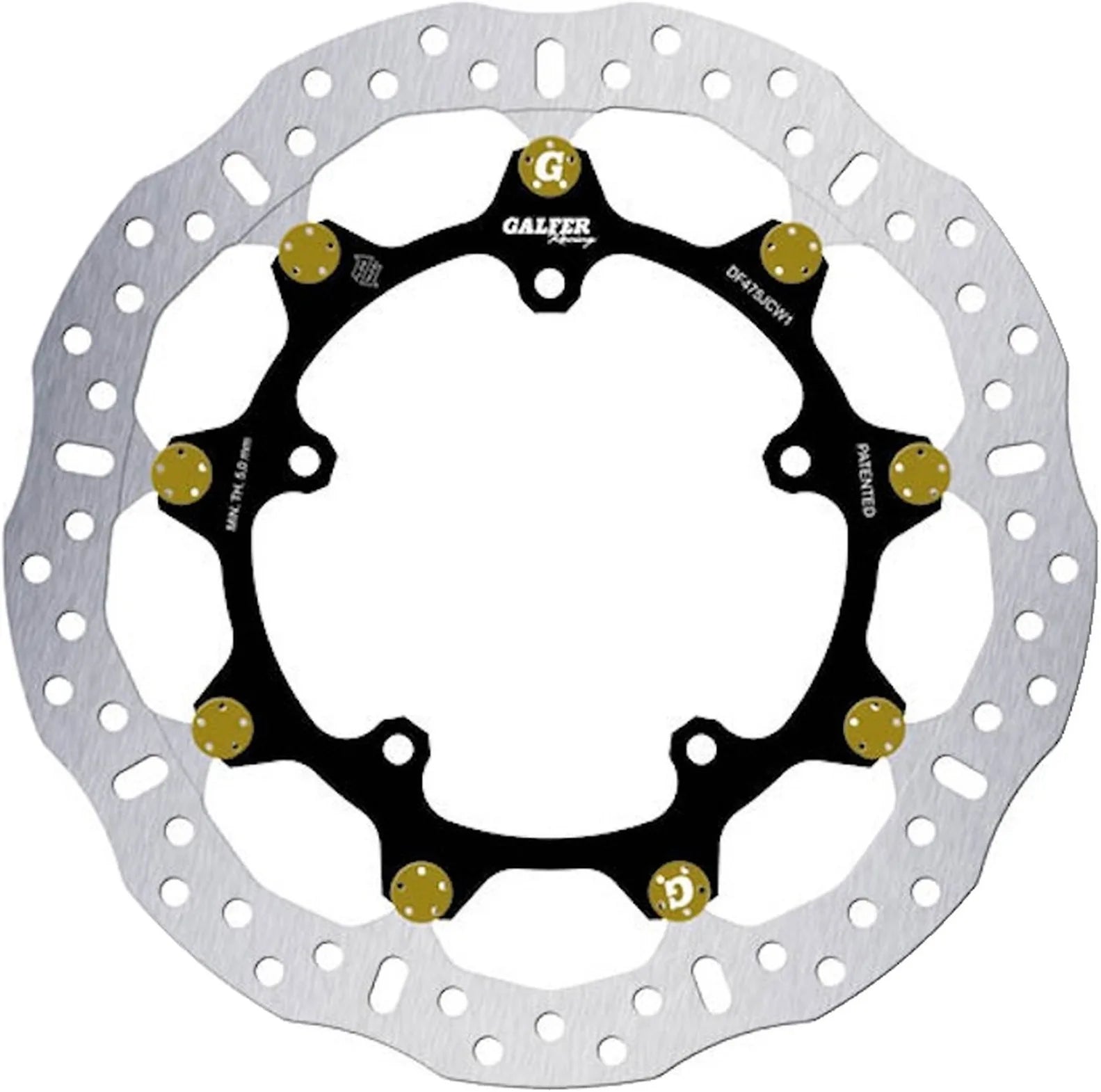 Front Floatech Racing Wave Brake Disc - Galfer Compatible With Yamaha Yzf-R9 900 (2025)