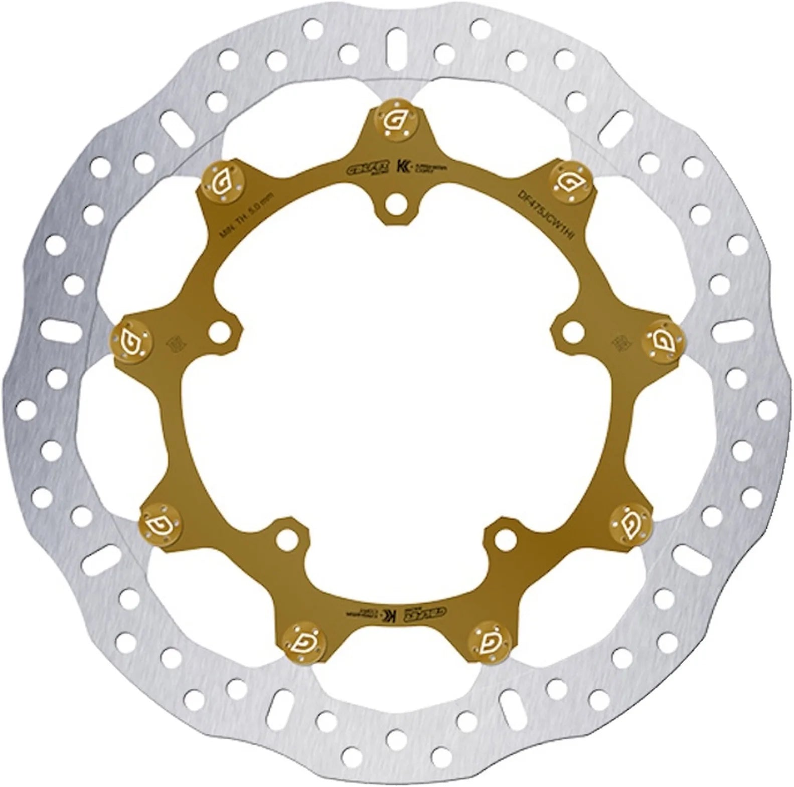 Front Floatech Racing Wave Brake Disc - Galfer Compatible With Yamaha Mt-10 (2016)