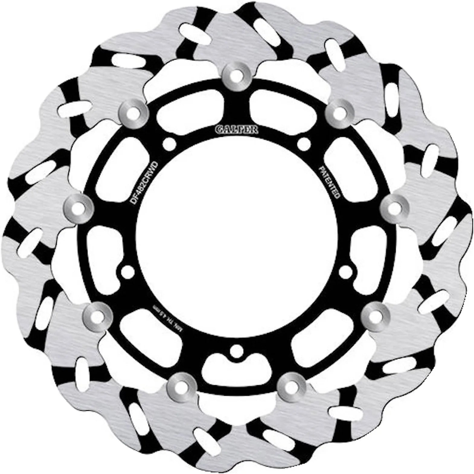 Front Floating Grooved Wave Brake Disc - Galfer Compatible With Yamaha Yzf-R6 600 (2008-2016)