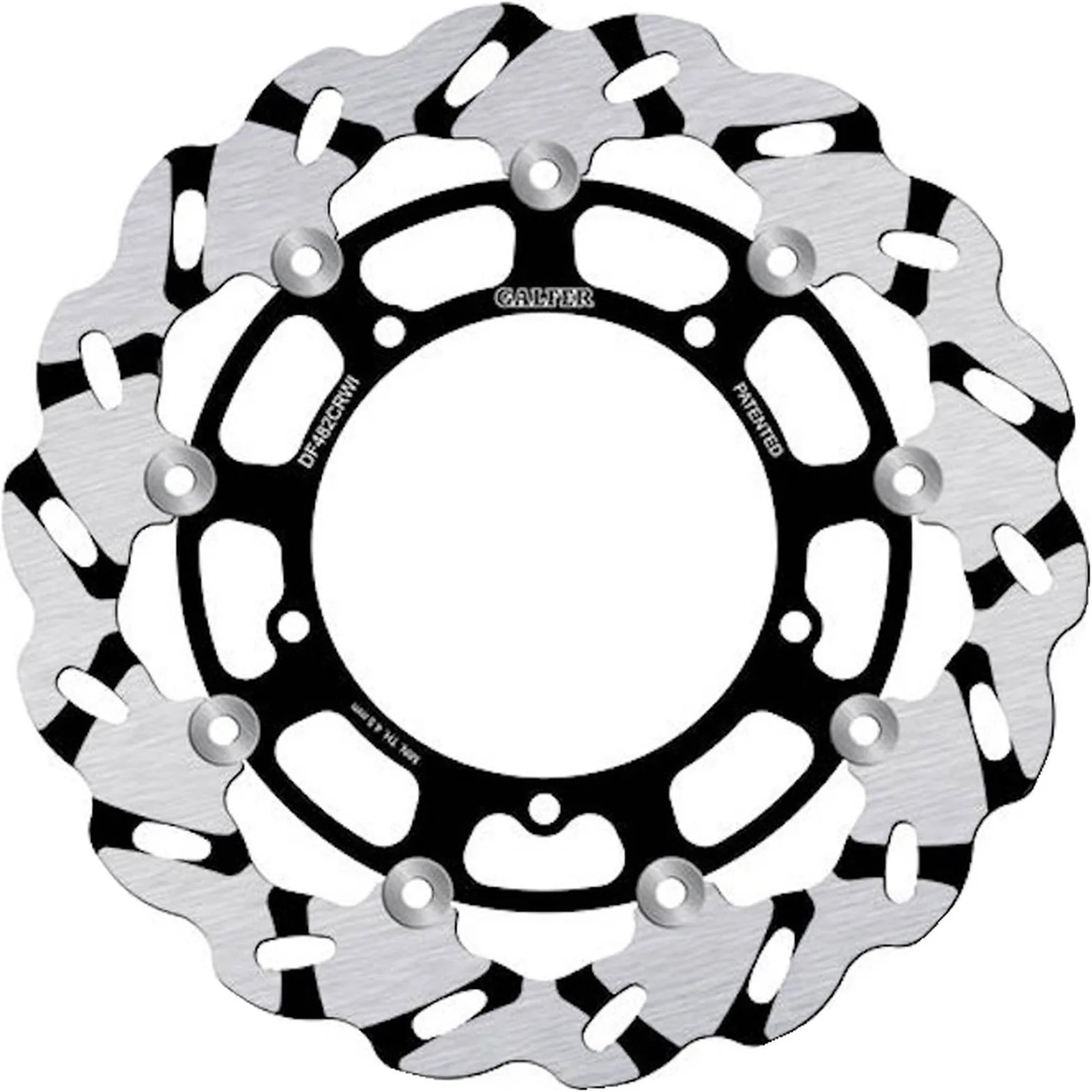 Front Floating Grooved Wave Brake Disc - Galfer Compatible With Yamaha Fazer 8 800 (2010)