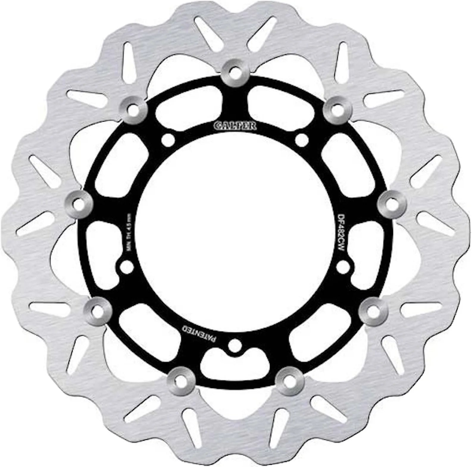 Front Floating Wave Brake Disc - Galfer Compatible With Yamaha Fazer 8 800 (2010)