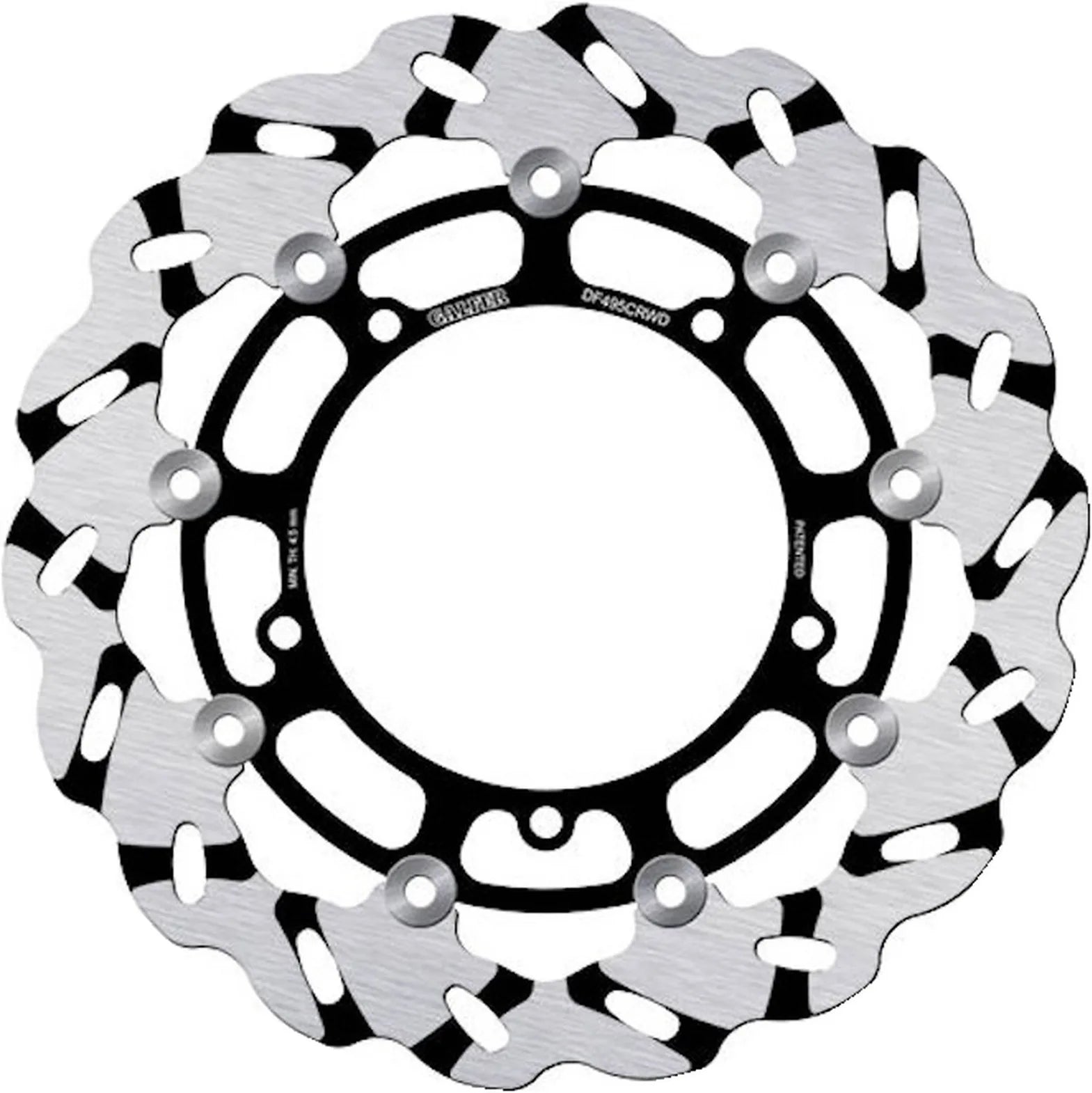 Front Floating Grooved Wave Brake Disc - Galfer Compatible With Yamaha Fz-6 Fazer (2004-2006)