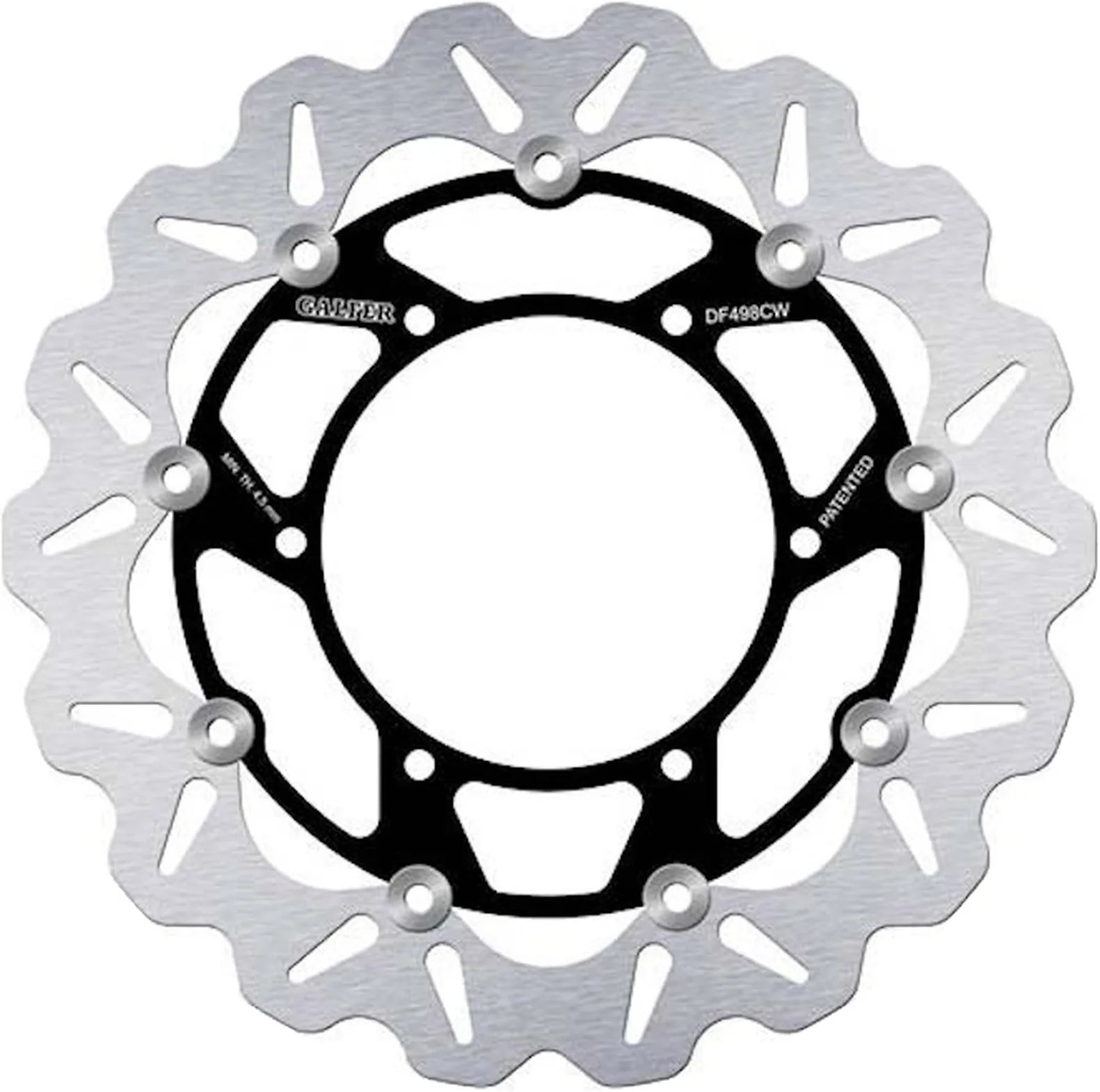 Front Floating Wave Brake Disc - Galfer Compatible With Yamaha Fjr 1300 Abs (2008)