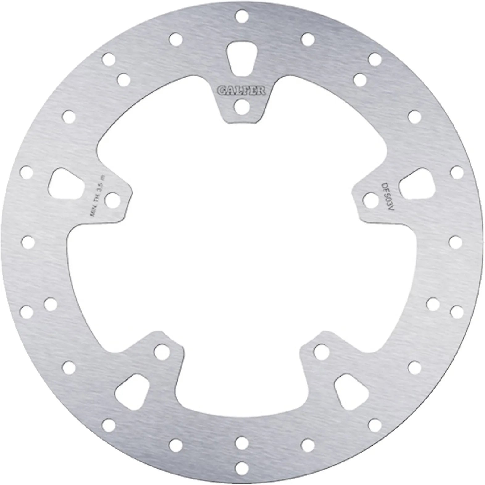 Front Fixed Round Brake Disc - Galfer Compatible With Yamaha Xp 560 T-Max (2020)