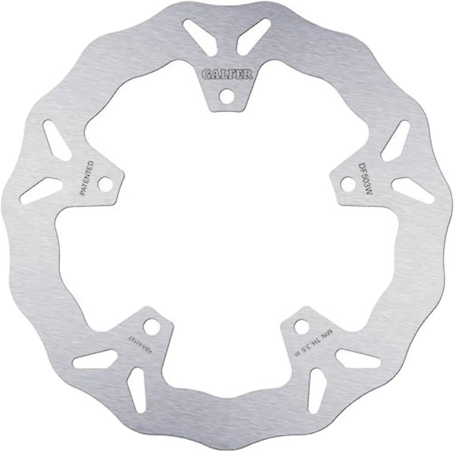 Front Fixed Wave Brake Disc - Galfer Compatible With Yamaha Xp 530 T-Max Abs (2012-2014)
