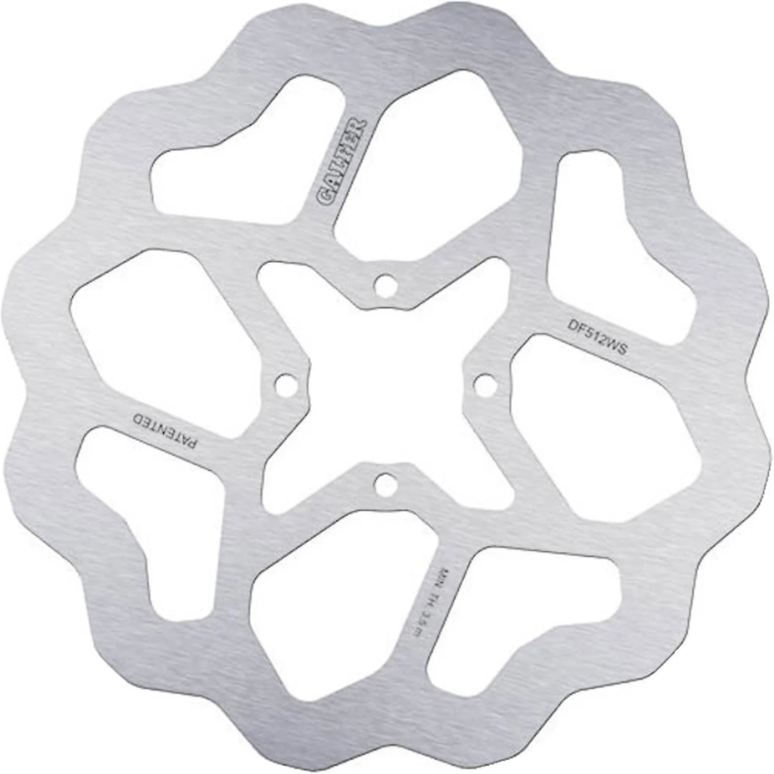 Front Fixed Oversized Wave Brake Disc - Galfer Compatible With Yamaha Crypton-X T 135 (2008-2014)