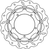 Front Floating Wave Brake Disc - Galfer Compatible With Yamaha Xtz 1200 Super Ténéré Abs Raid (2018)