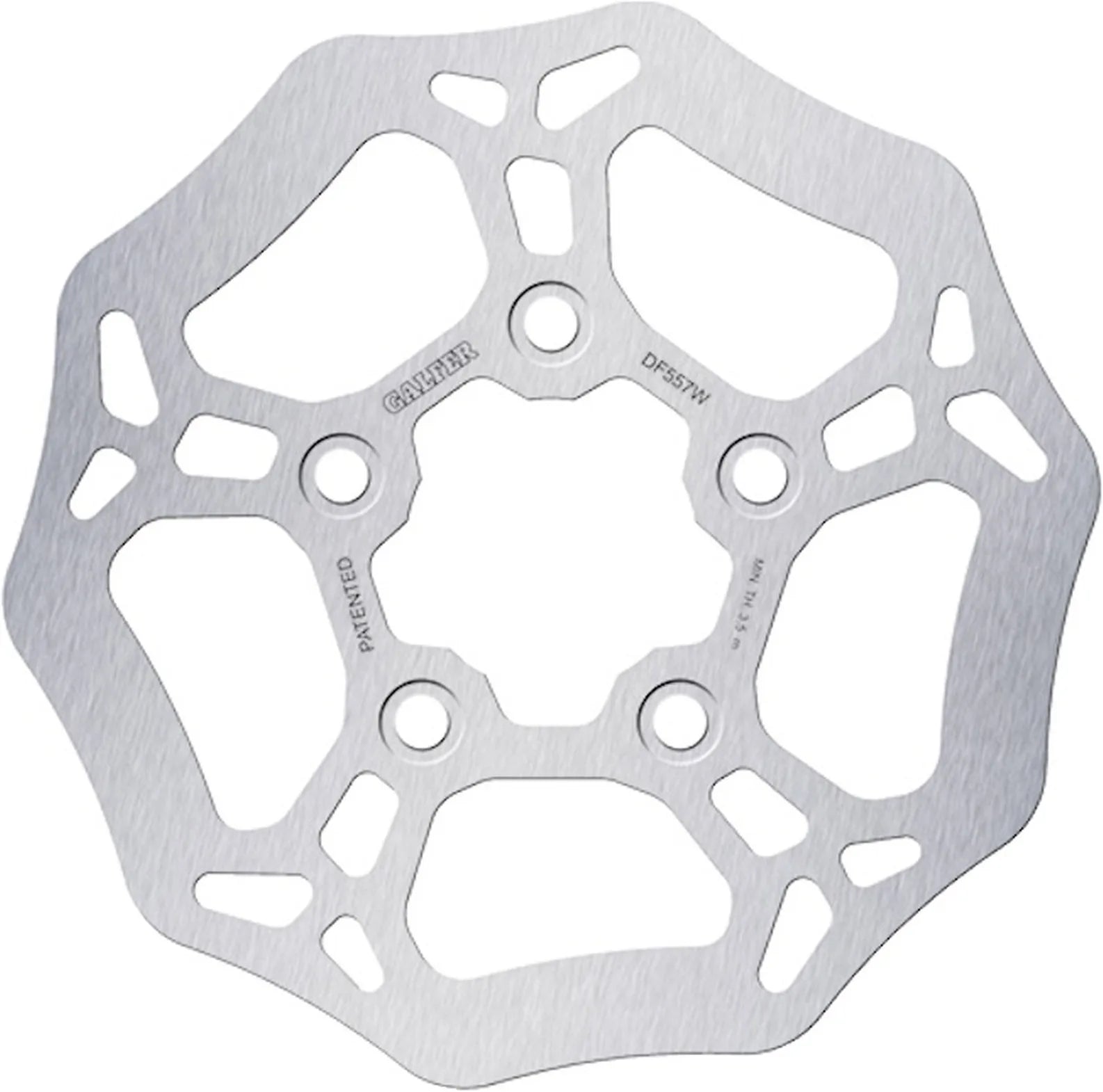 Rear Fixed Wave Brake Disc - Galfer Compatible With Peugeot Tweet 125 (2010)