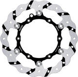 Front Floating Oversized Grooved Wave Brake Disc - Galfer Compatible With Husqvarna 501 Fe (2014)