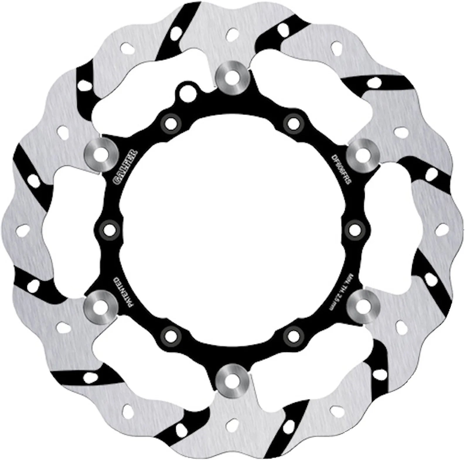 Disco De Freno Delantero Flotante Sobredimensionado Grooved Onda - Galfer Compatible Con Husaberg 390 Fe (2010)