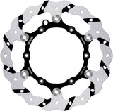Front Floating Oversized Grooved Wave Brake Disc - Galfer Compatible With Alfer 125 Vr 4T (2003)