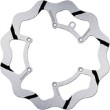 Front Fixed Oversized Grooved Wave Brake Disc - Galfer Compatible With Alfer No Limits 250 (1995)