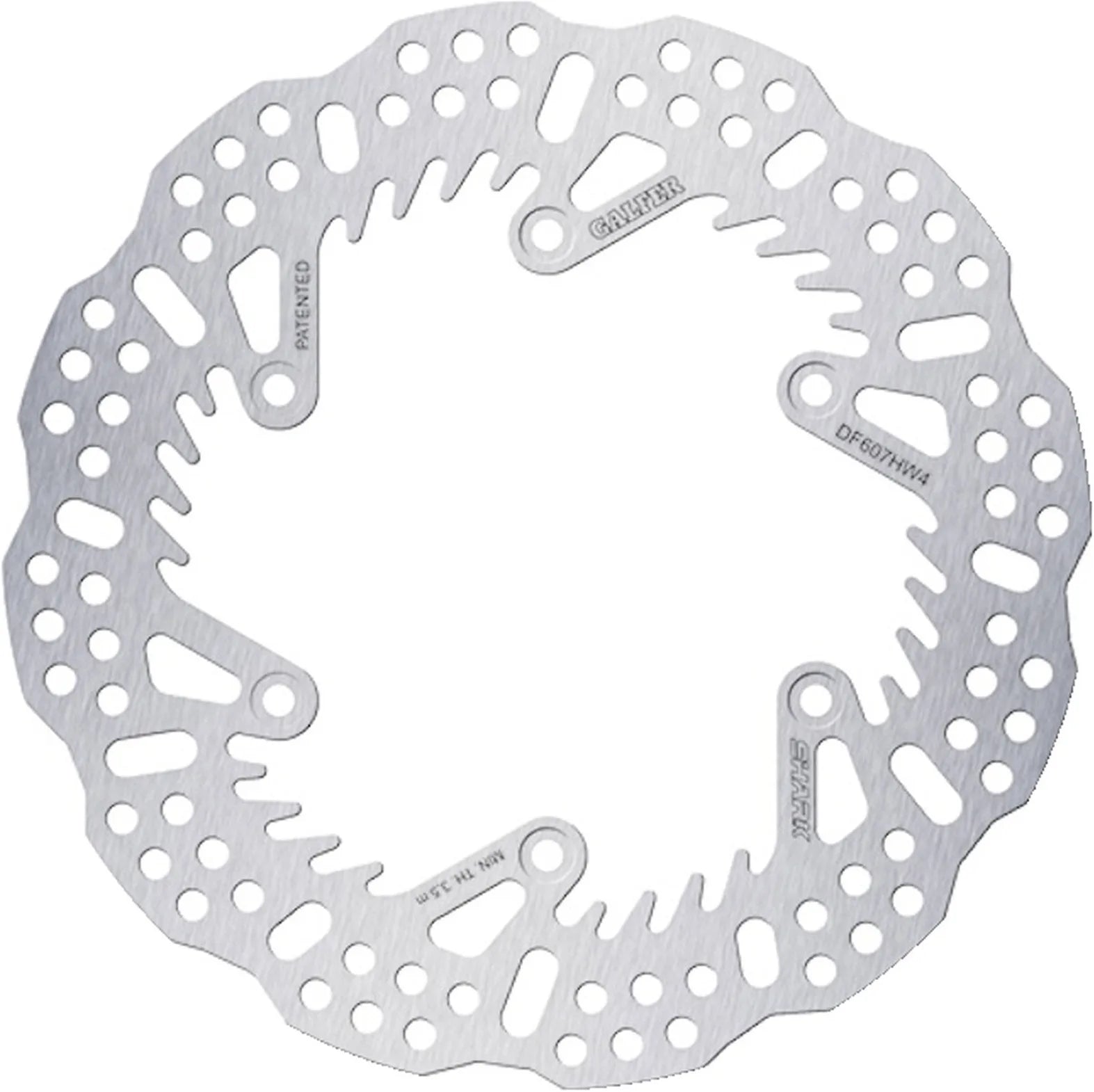 Rear Fixed Shark Brake Disc - Galfer Compatible With Ktm 250 Gs (1991-1992)