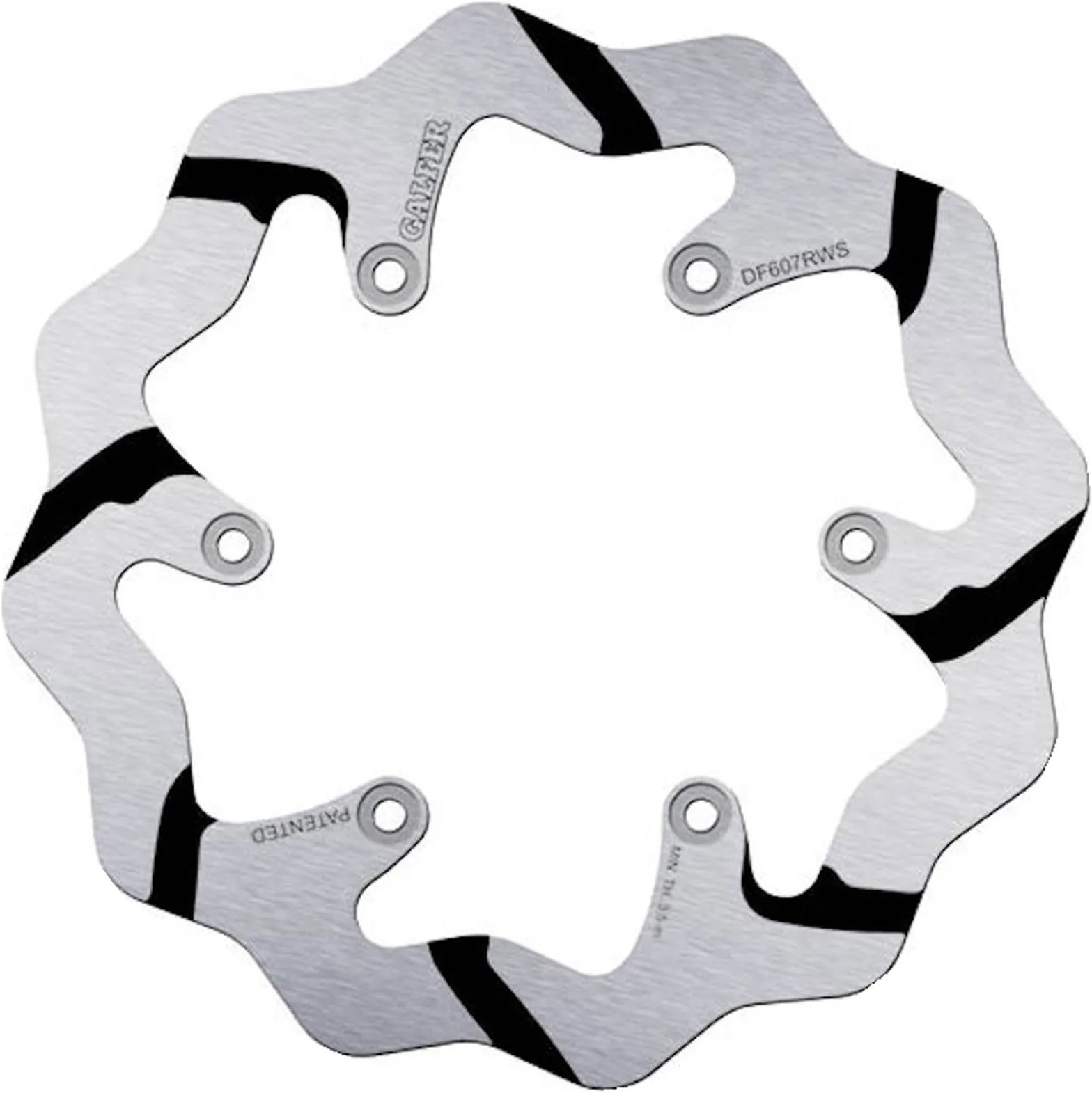 Rear Fixed Oversized Grooved Wave Brake Disc - Galfer Compatible With Ktm 125 Enduro (1993)