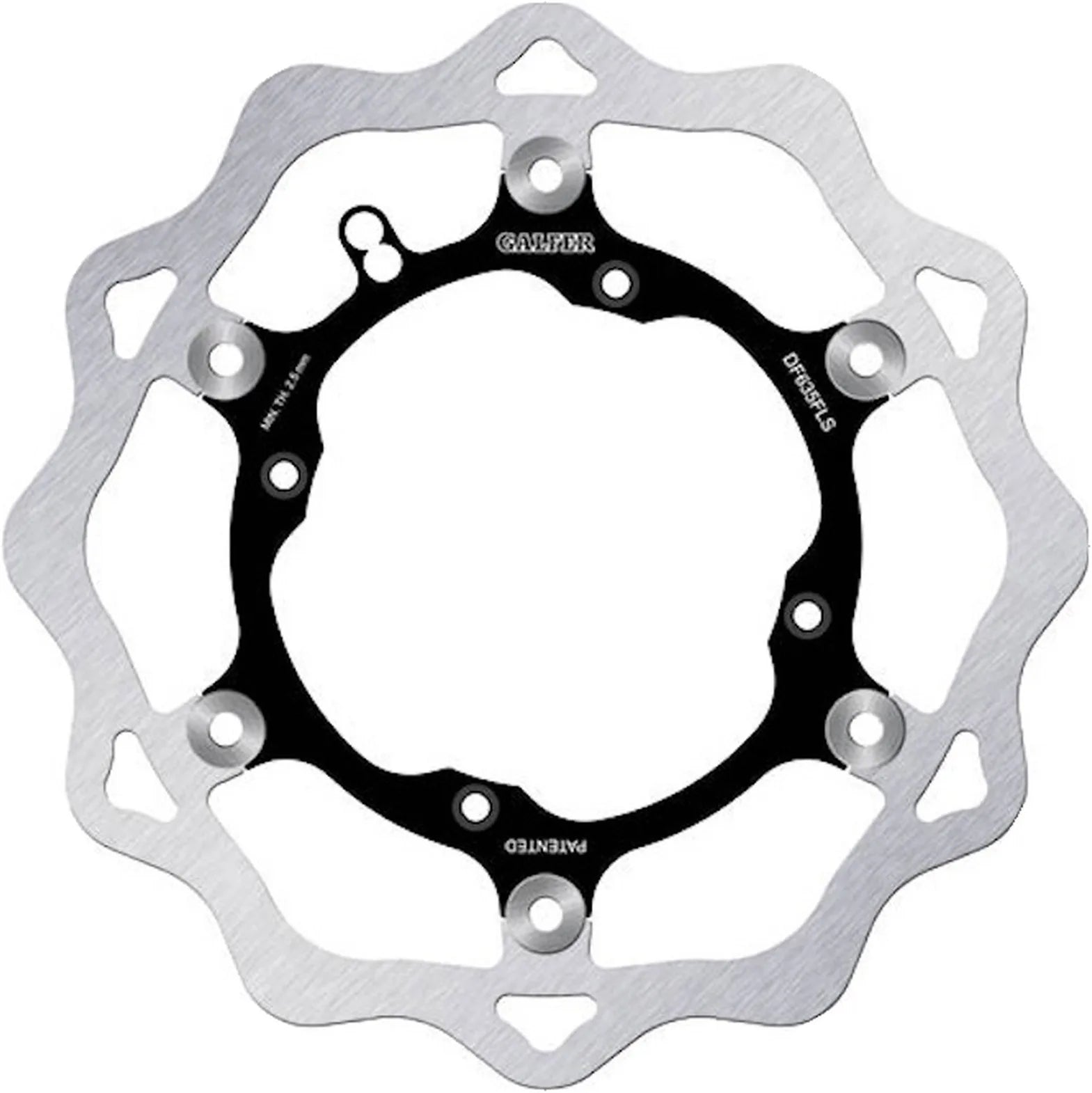 Front Floating Oversized Wave Brake Disc - Galfer Compatible With Swm Ft 300 R (2016)