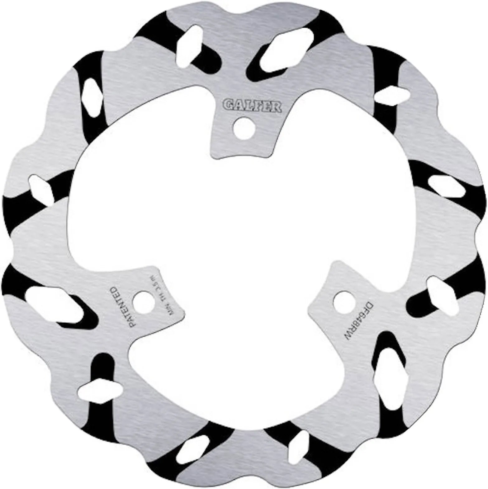 Disco De Freno Trasero Fijo Grooved Onda - Galfer Compatible Con Aprilia Atlantic 125 (2003-2005)