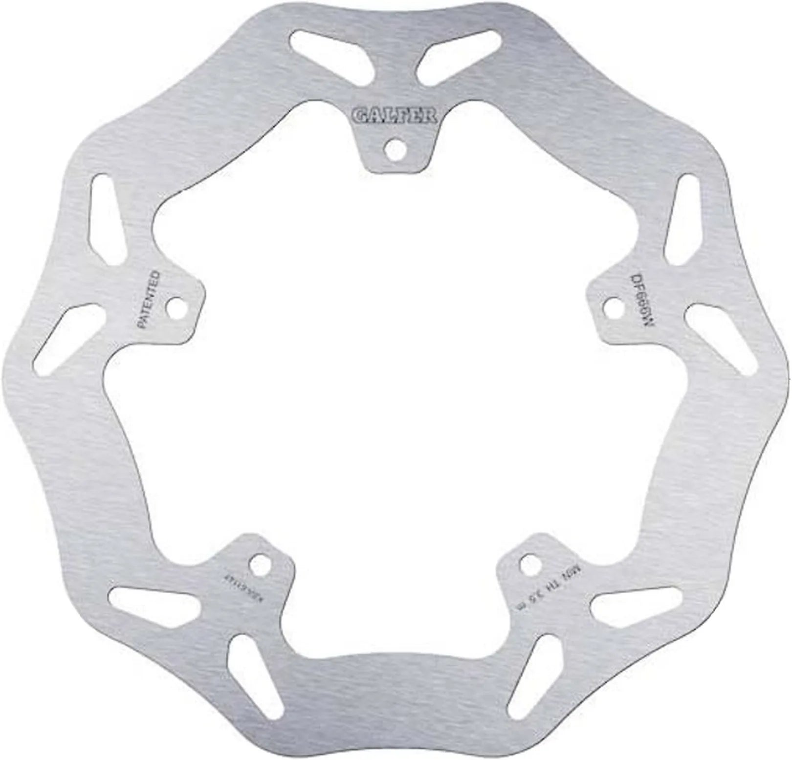 Front Right Fixed Wave Brake Disc - Galfer Compatible With Piaggio X8 400 Iew (2006)