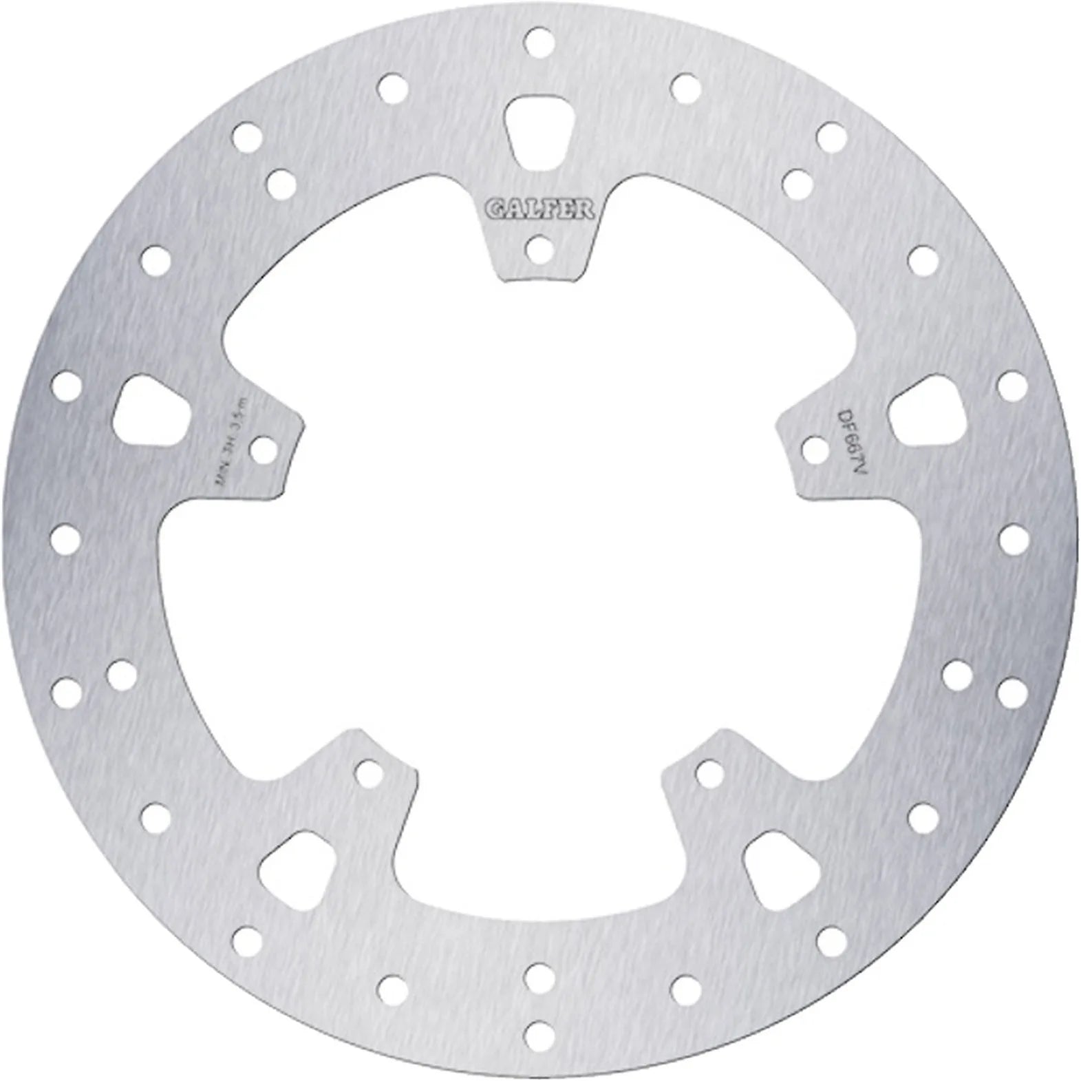 Front Right Fixed Round Brake Disc - Galfer Compatible With Piaggio X9 125 Evolution (2004-2005)