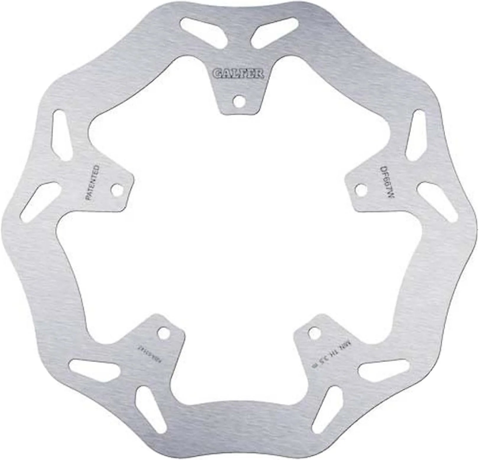 Front Right Fixed Wave Brake Disc - Galfer Compatible With Piaggio X9 125 Evolution (2004-2005)