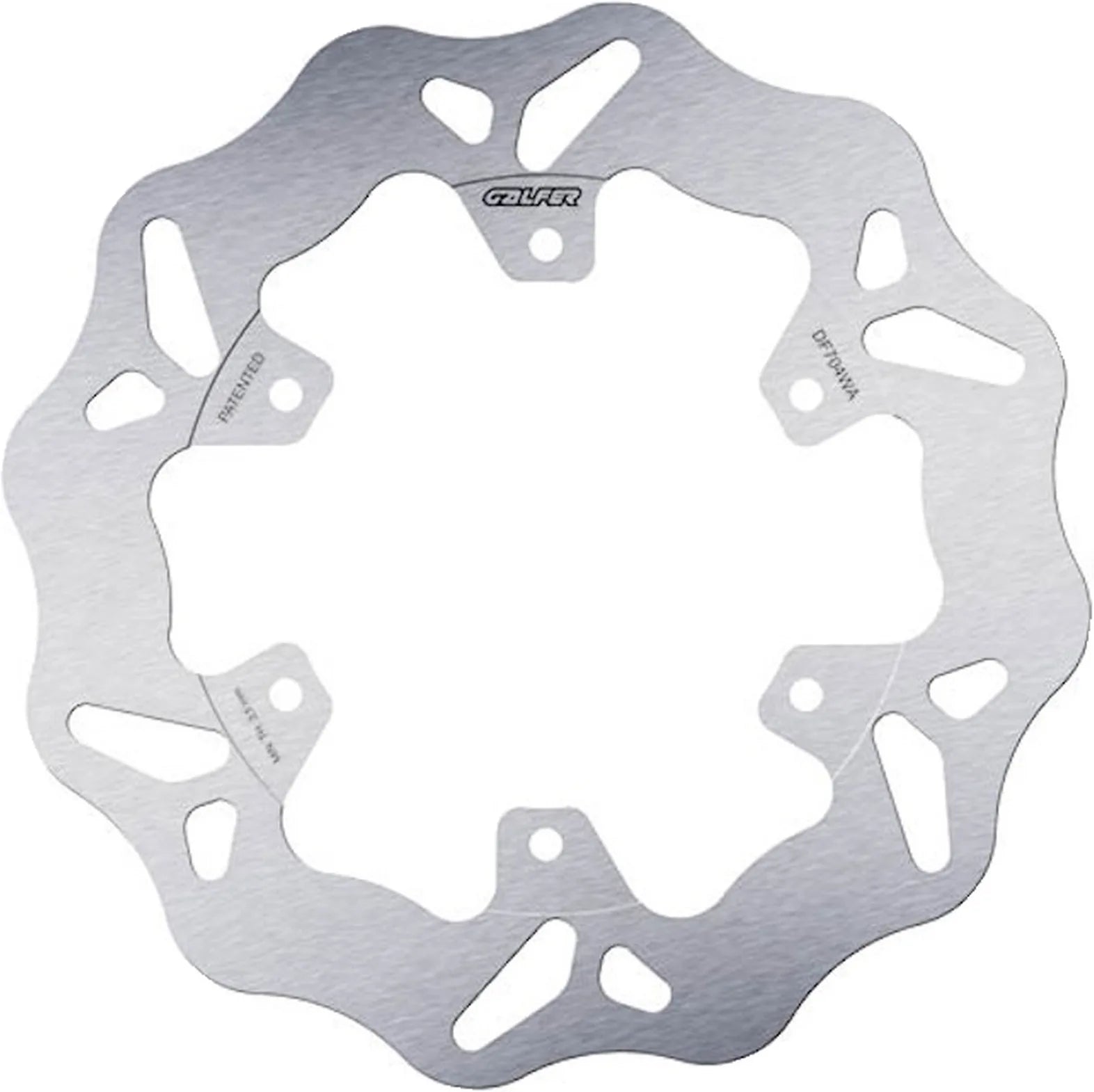 Front Fixed Wave Brake Disc - Galfer Compatible With Piaggio Free 100 (2002)