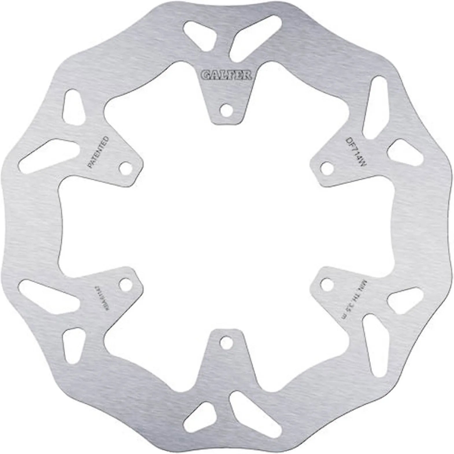 Front Fixed Wave Brake Disc - Galfer Compatible With Suzuki Lt 250 Rf - Rg - Rh (1985-1987)
