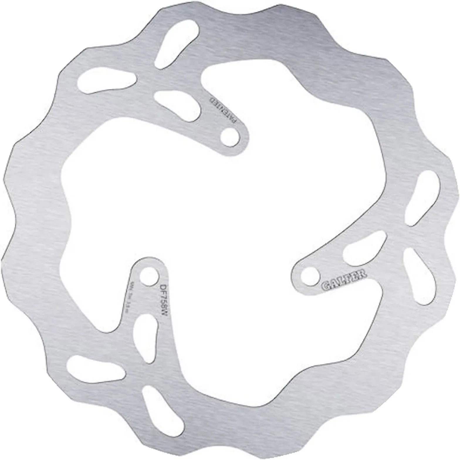 Rear Fixed Wave Brake Disc - Galfer Compatible With Rieju Mrt Sm 50 Trophy (2016)