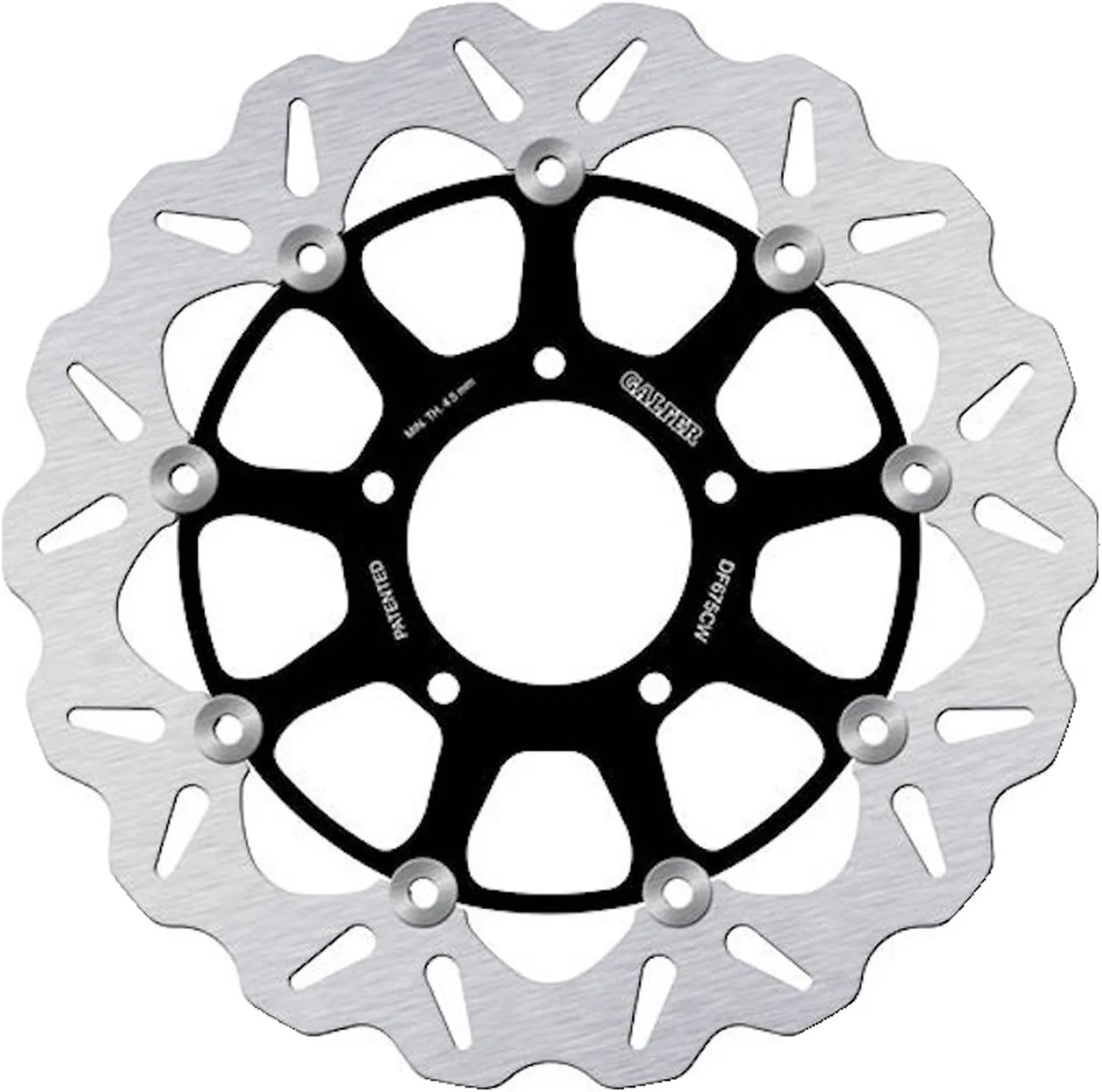 Front Floating Wave Brake Disc - Galfer Compatible With Mv Agusta Brutale Crc 750 (2006)