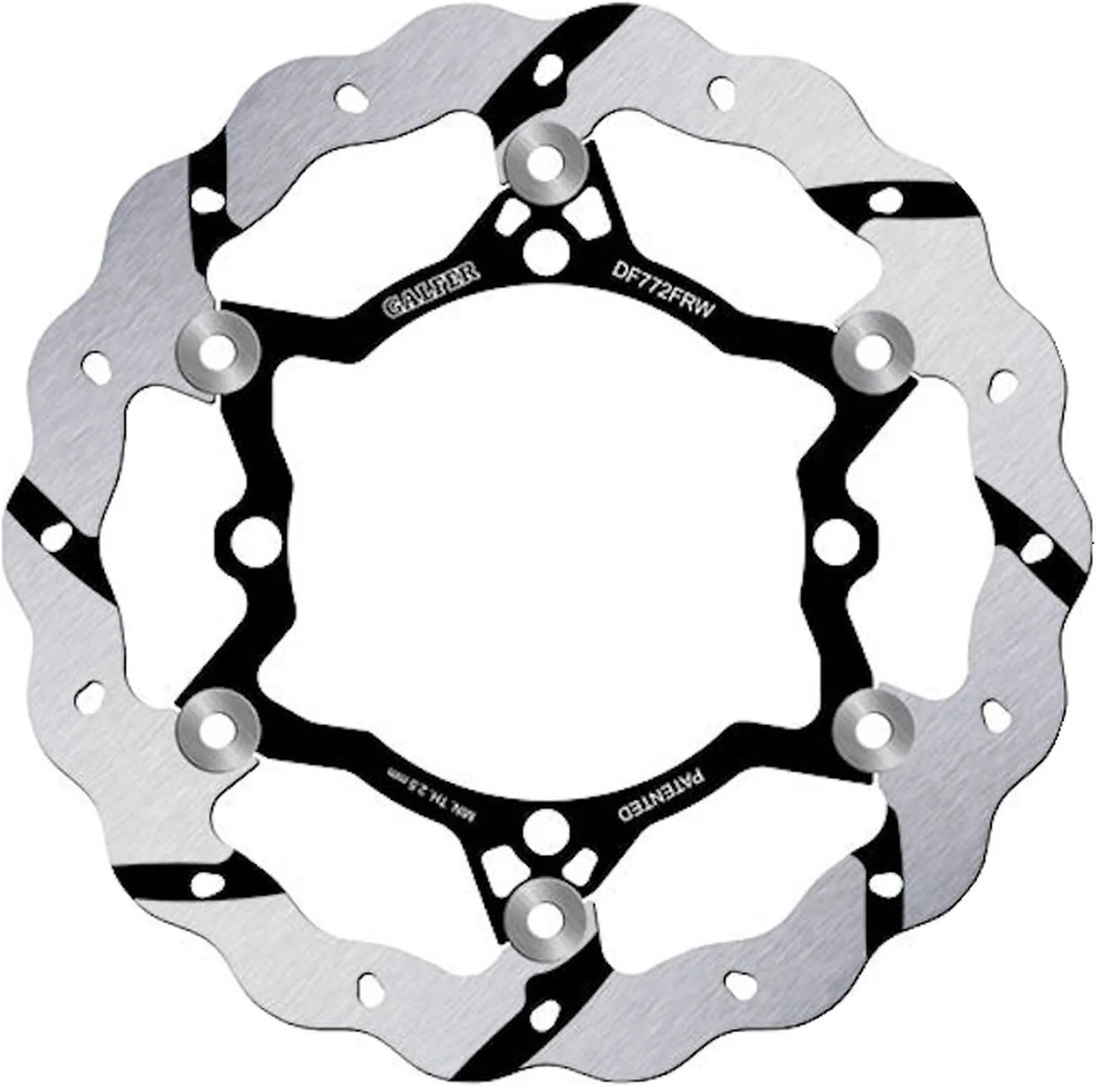 Front Floating Grooved Wave Brake Disc - Galfer Compatible With Sherco 300 Se Fork Sachs (2014)