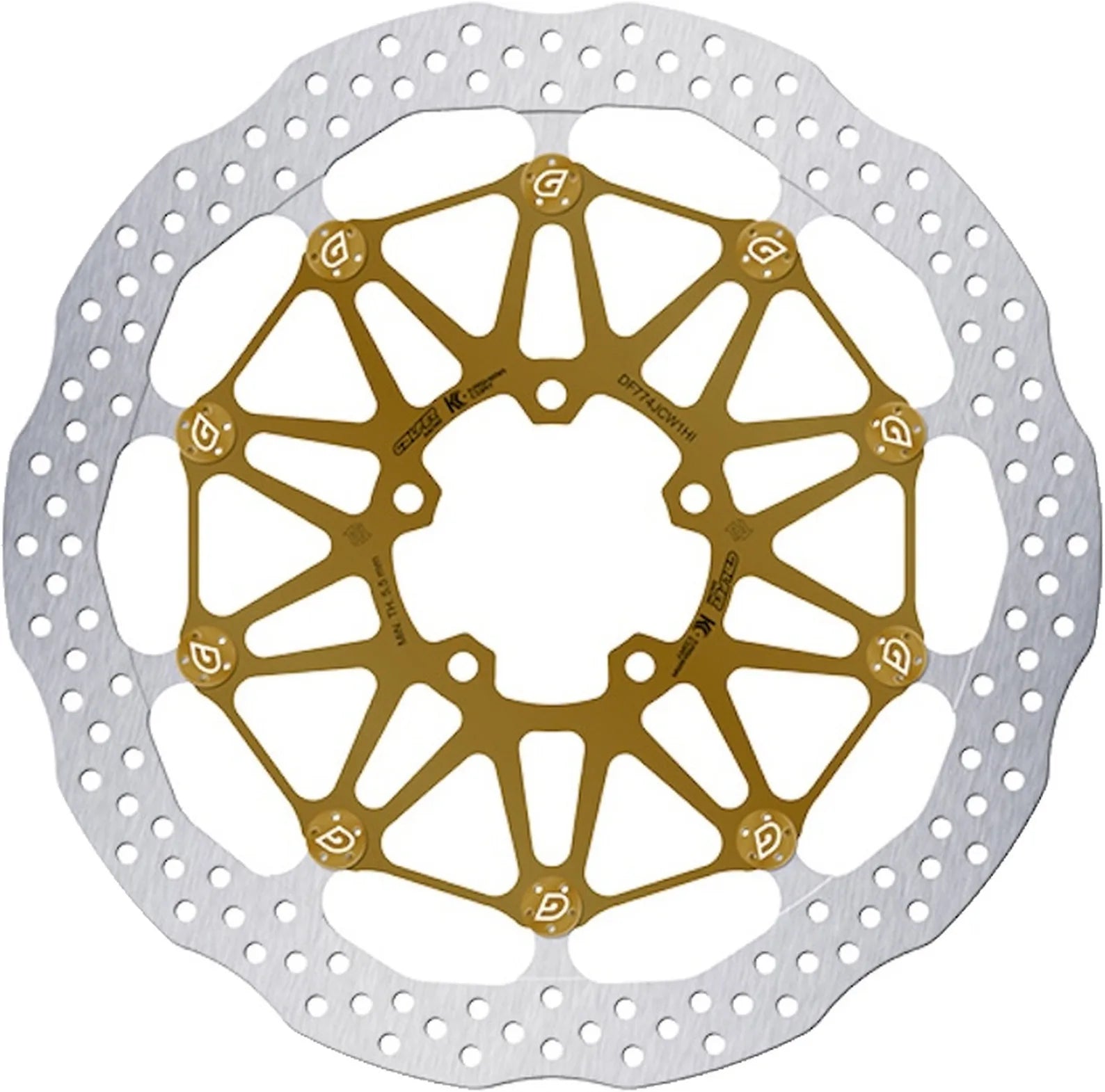 Disco De Freno Delantero Floatech Racing Onda - Galfer Compatible Con Ducati 1098 1100 (2007-2008)