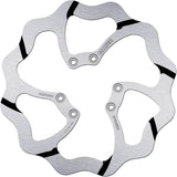 Front Fixed Grooved Wave Brake Disc - Galfer Compatible With Tm 400 4T E - Cross (2003)