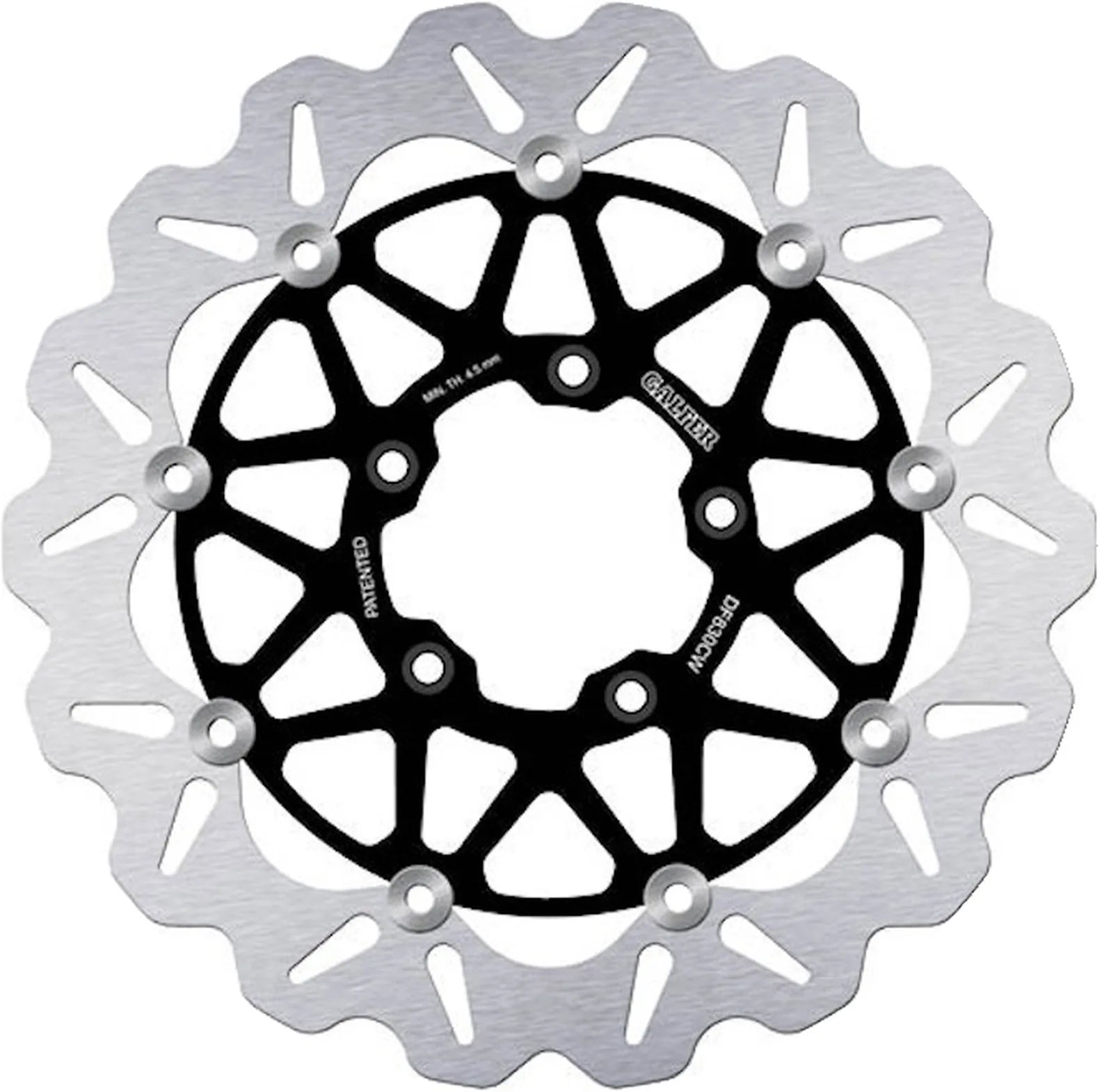 Front Floating Wave Brake Disc - Galfer Compatible With Mv Agusta Rivale 800 (2013)