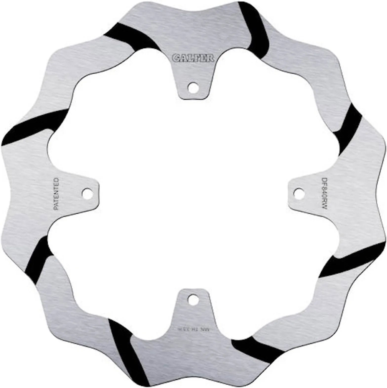 Rear Fixed Grooved Wave Brake Disc - Galfer Compatible With Tm Mx 125 (2015)
