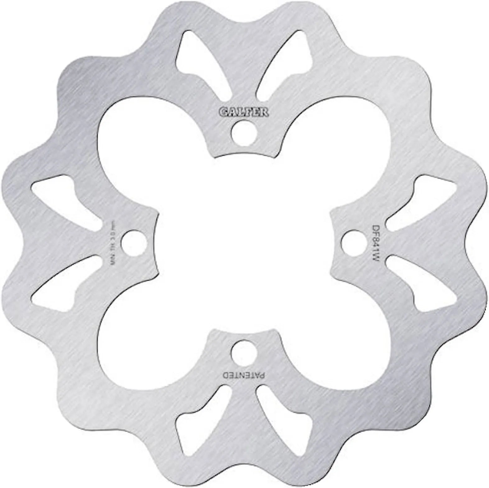 Front Right Fixed Wave Brake Disc - Galfer Compatible With Yamaha Yxr 700 Rhino 4X4 (2008)