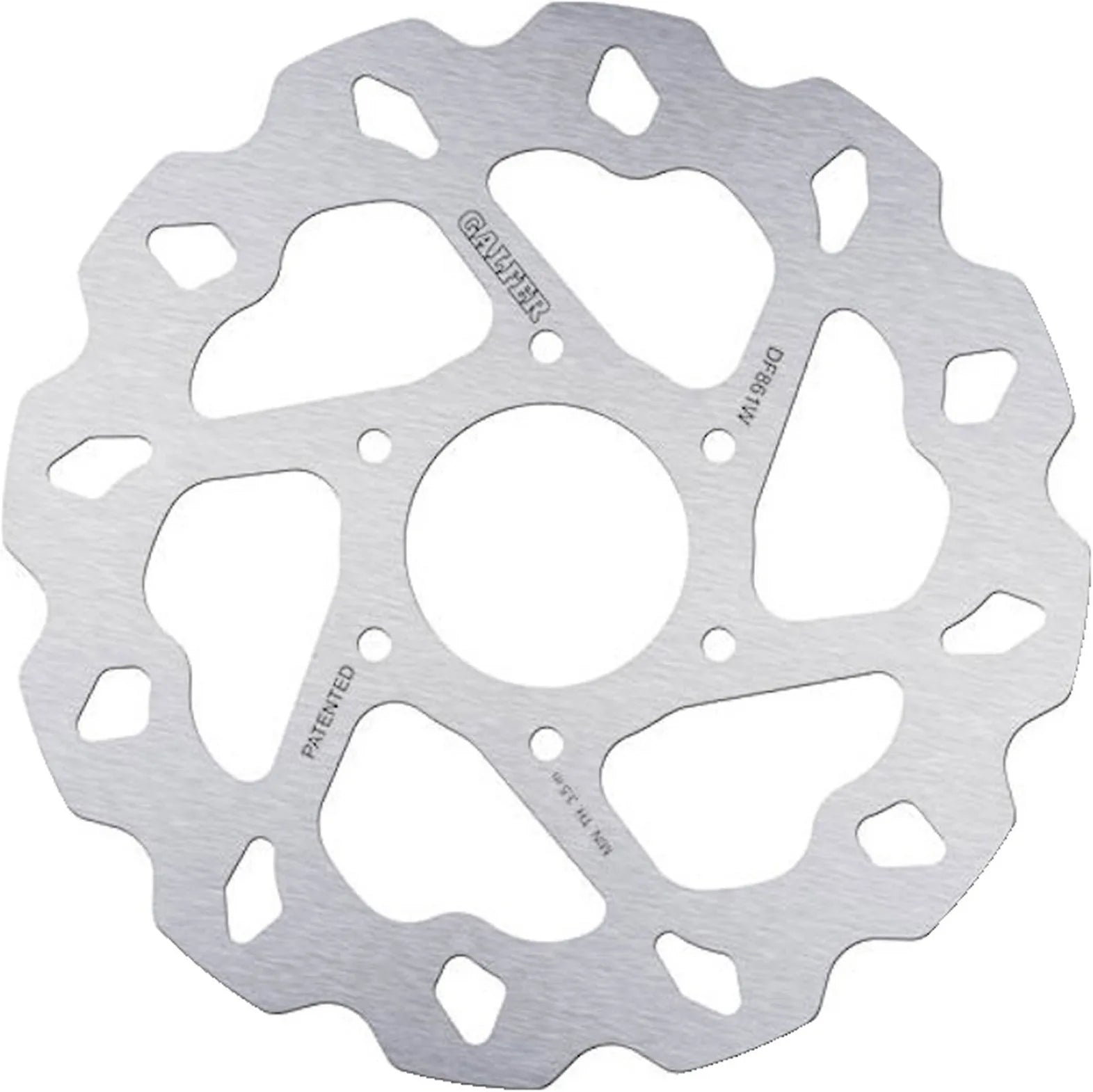 Rear Fixed Wave Brake Disc - Galfer Compatible With Motorhispania Mh 10 50 Lc Sm (2012)