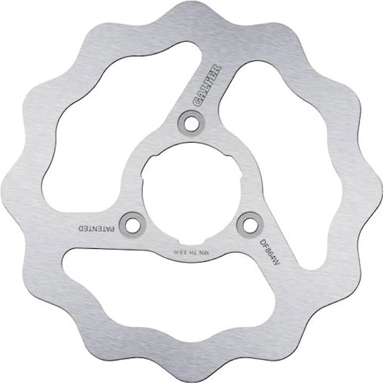 Front Fixed Wave Brake Disc - Galfer Compatible With Peugeot Elyseo 150 (2001)
