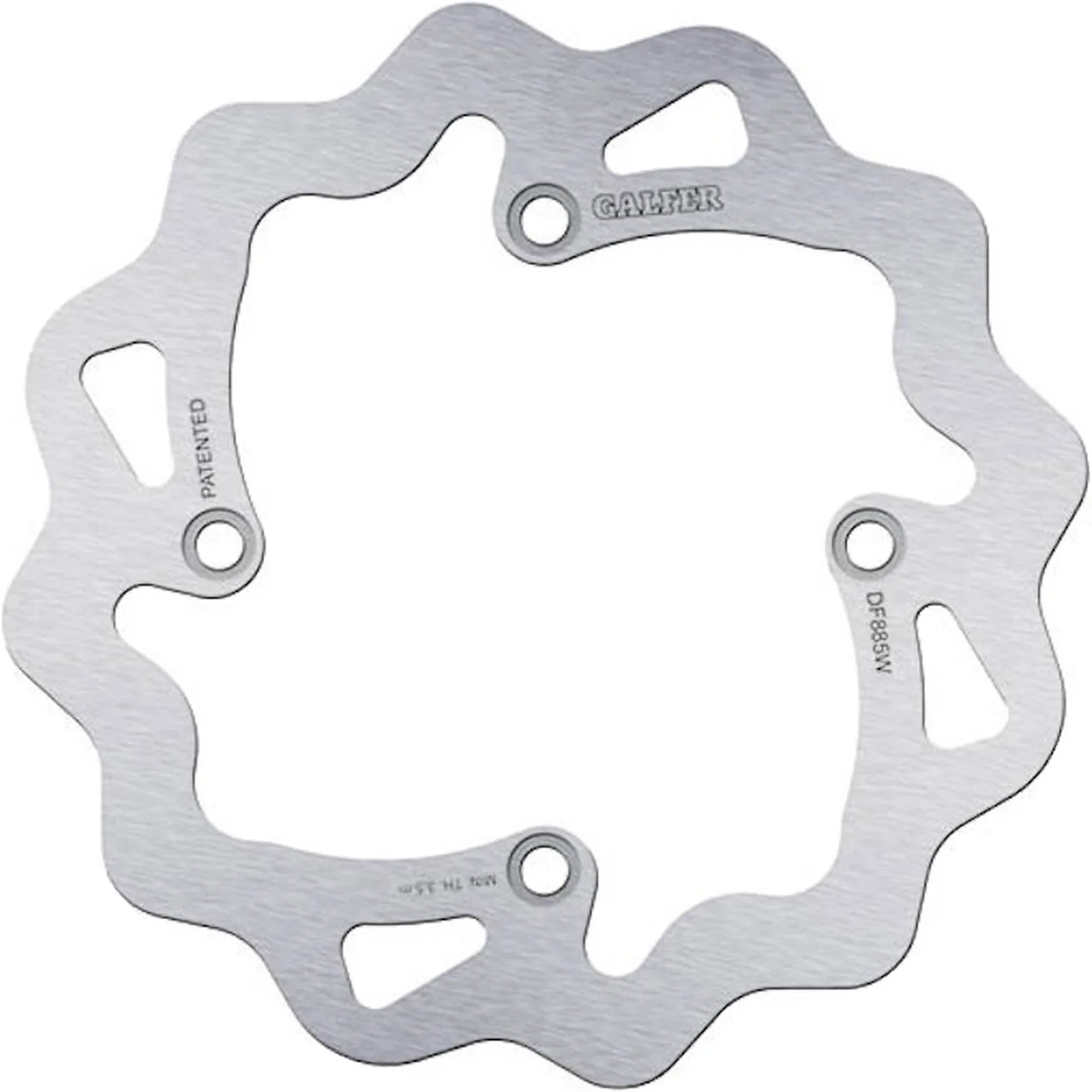 Rear Fixed Wave Brake Disc - Galfer Compatible With Swm Gran Milano 500 (2018-2021)